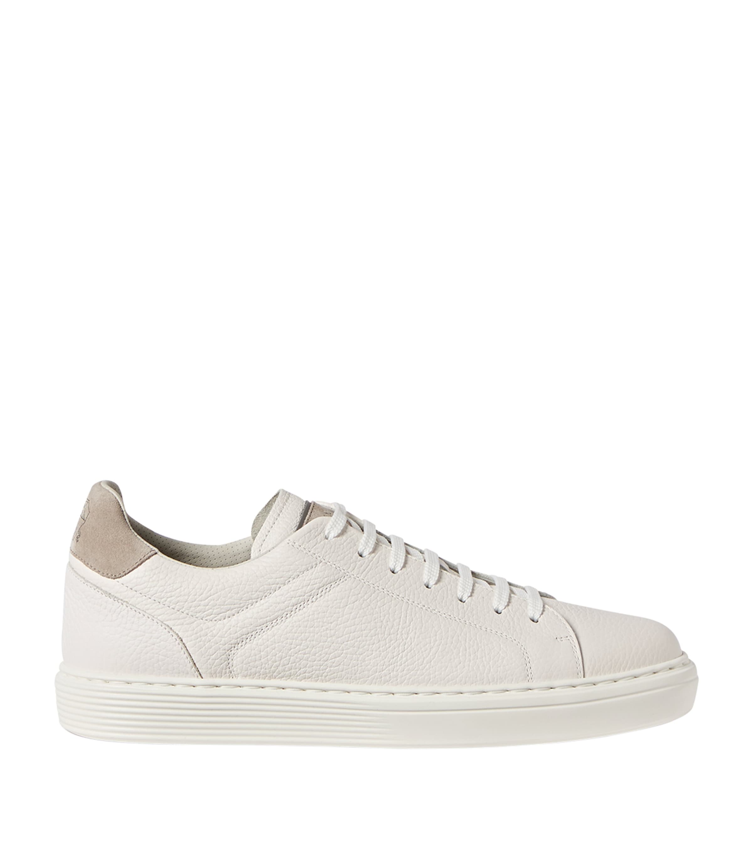 Brunello Cucinelli Leather Lace-Up Sneakers