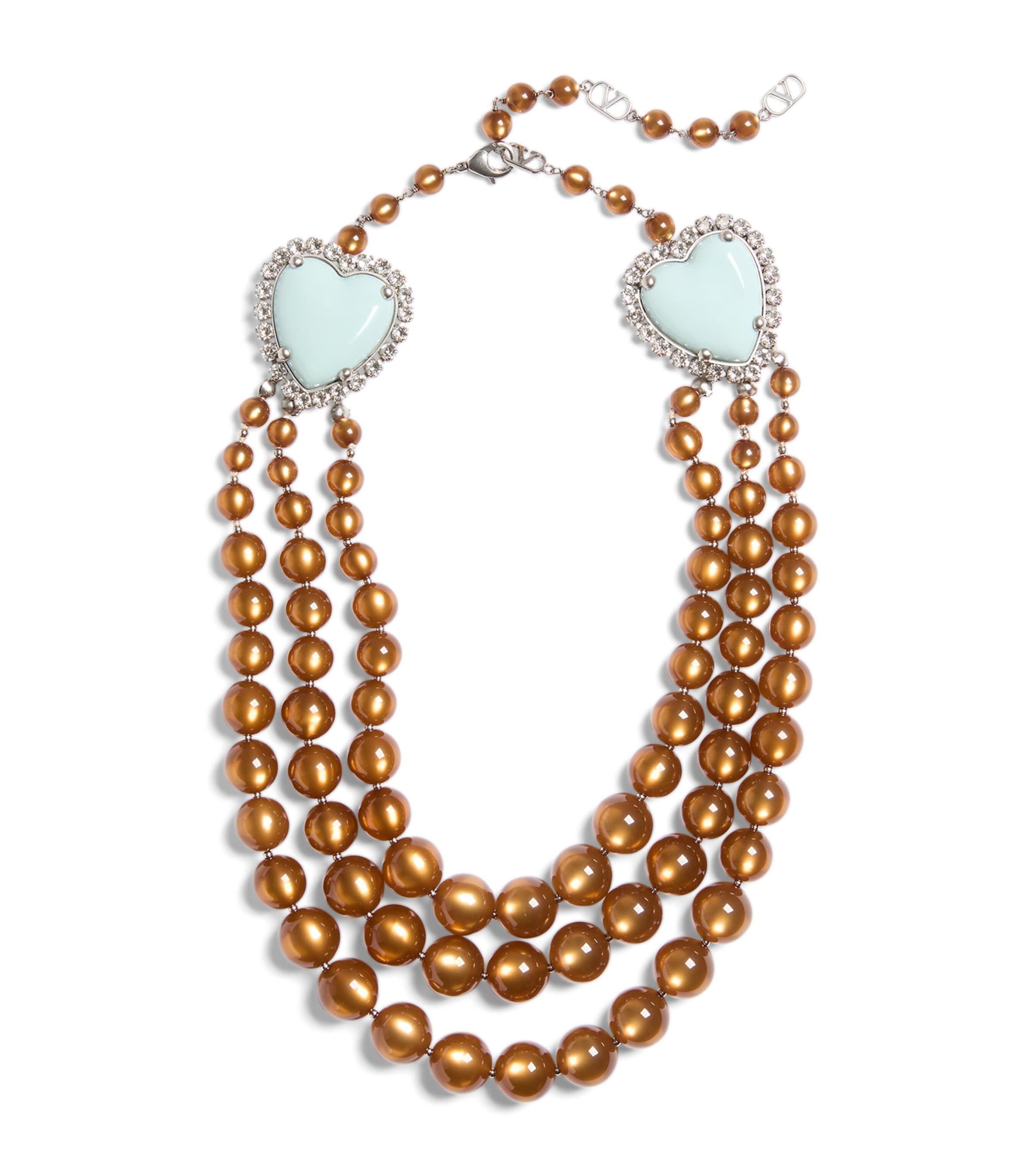 Beaded Coeur Hyperbole Layered Necklace