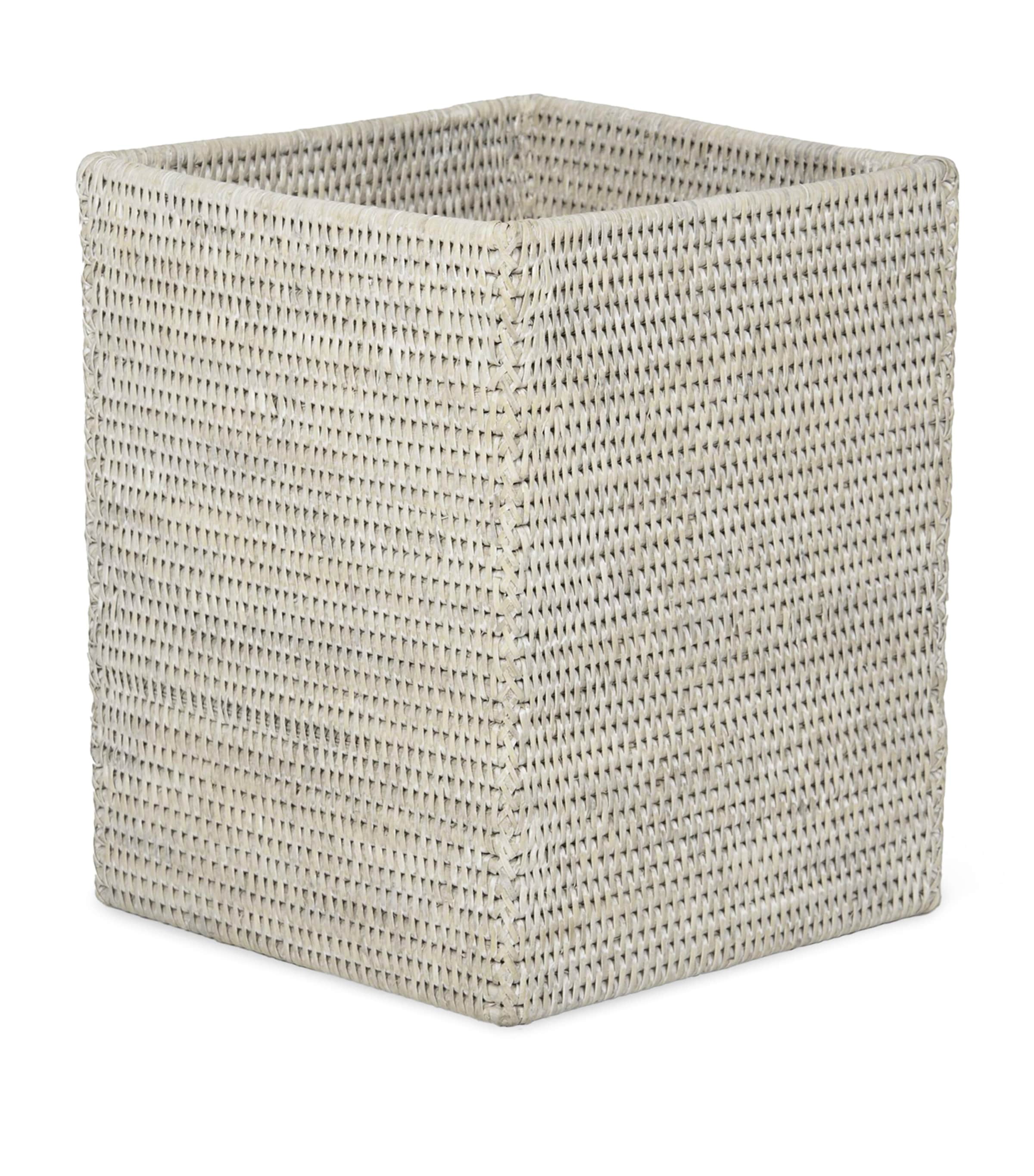 Decor Walther Rattan Basket Square Wastebin Rattan Light