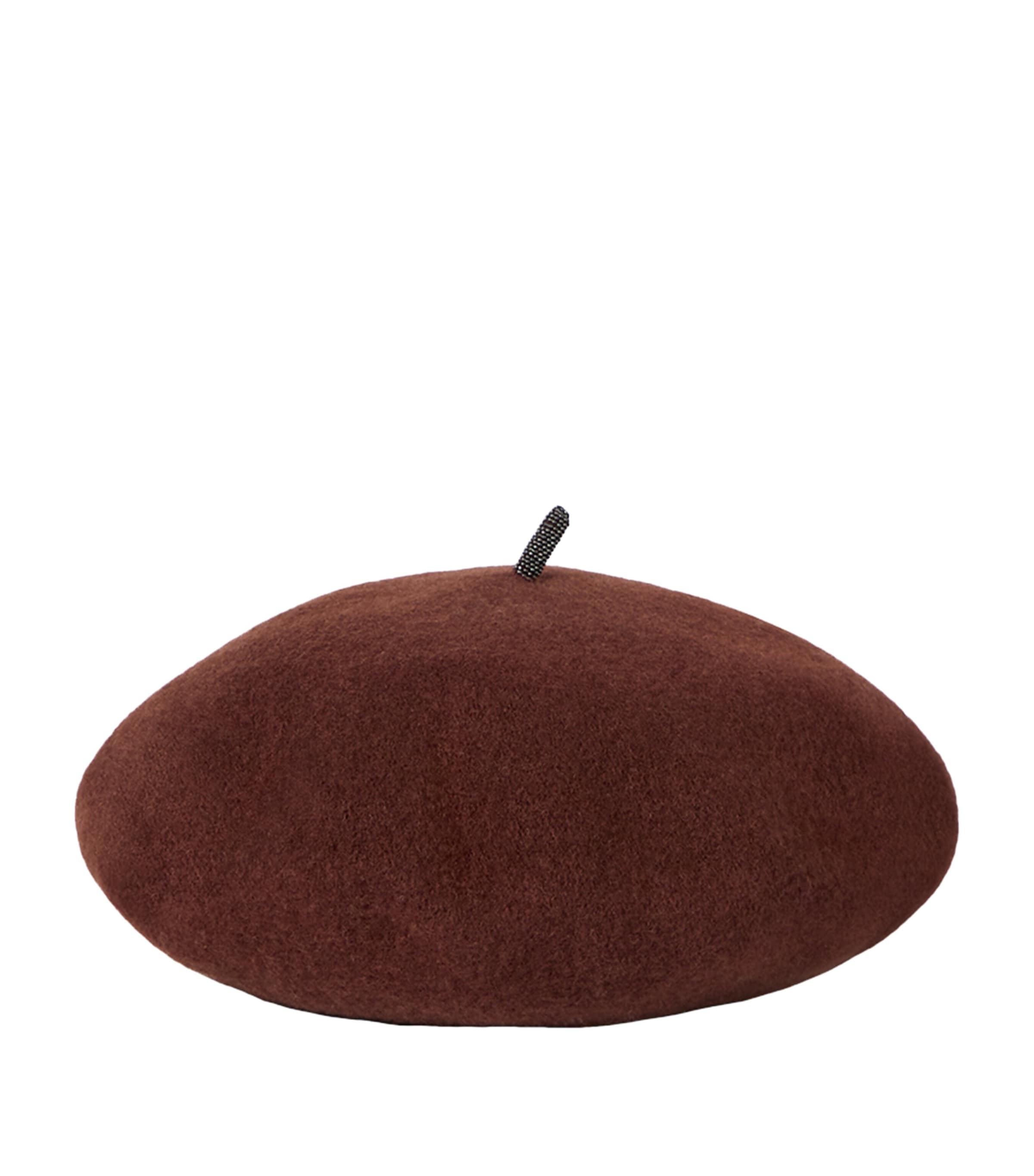 Brunello Cucinelli Wool Beret Red