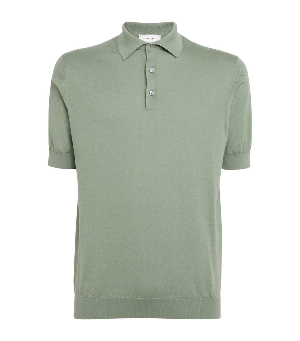 Cotton Knit Polo Shirt