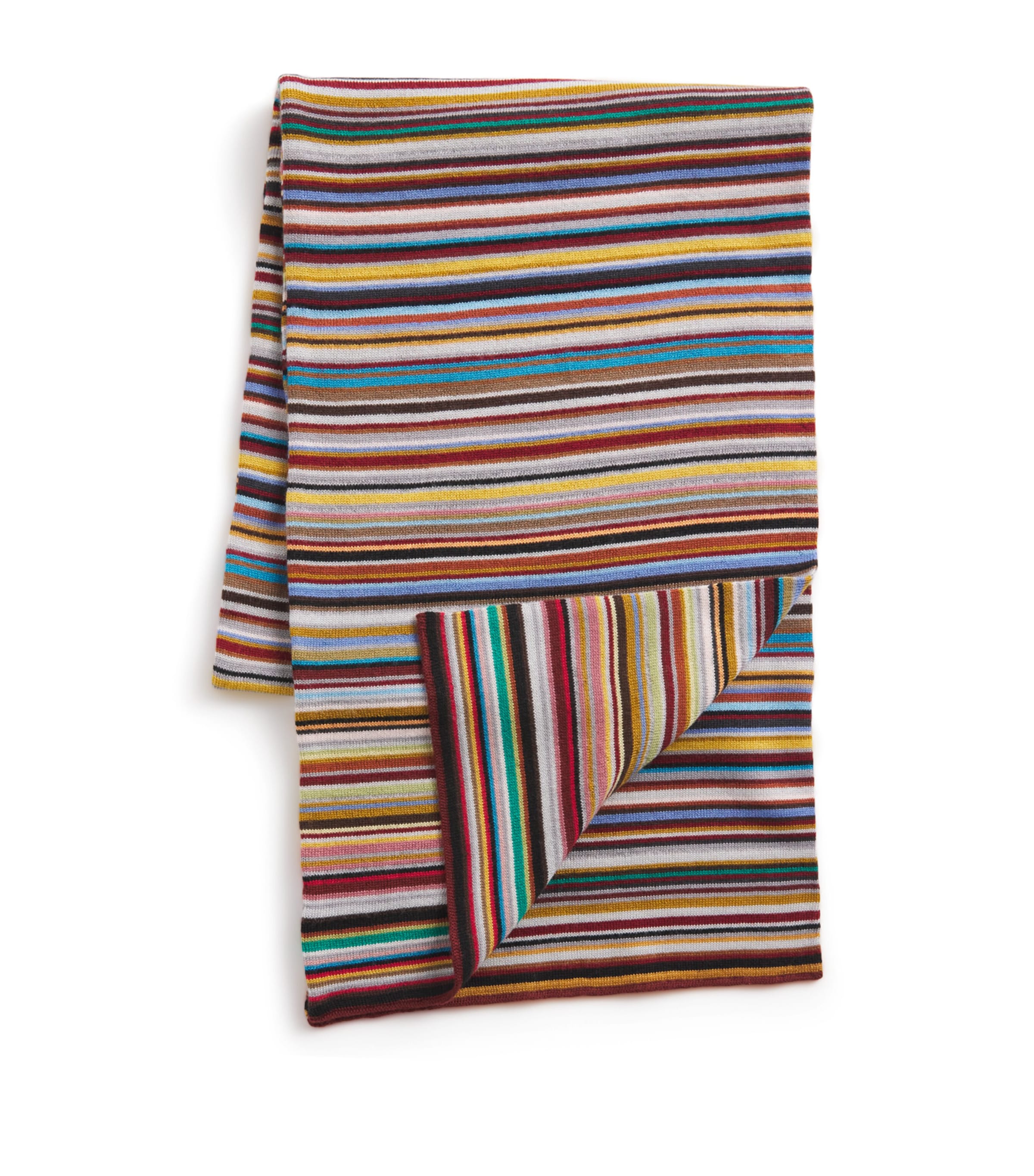 Virgin Wool Signature Stripe Scarf