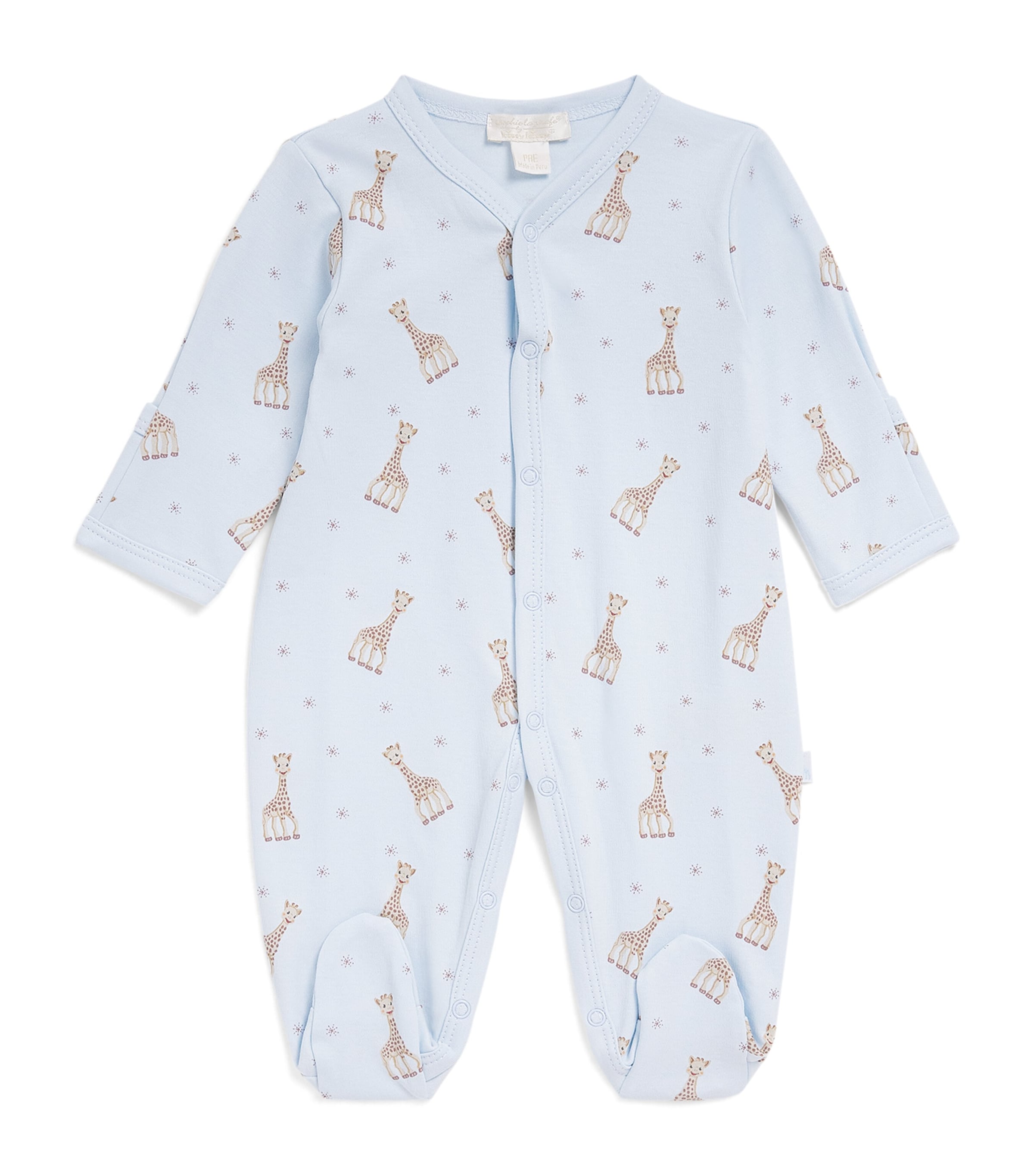 Kissy Kissy Sophie la Girafe Print All-In-One (Premature) Blue