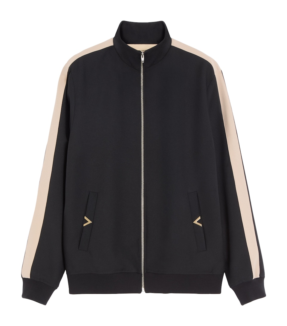 Valentino Garavani Mens Jersey VGold Track Jacket