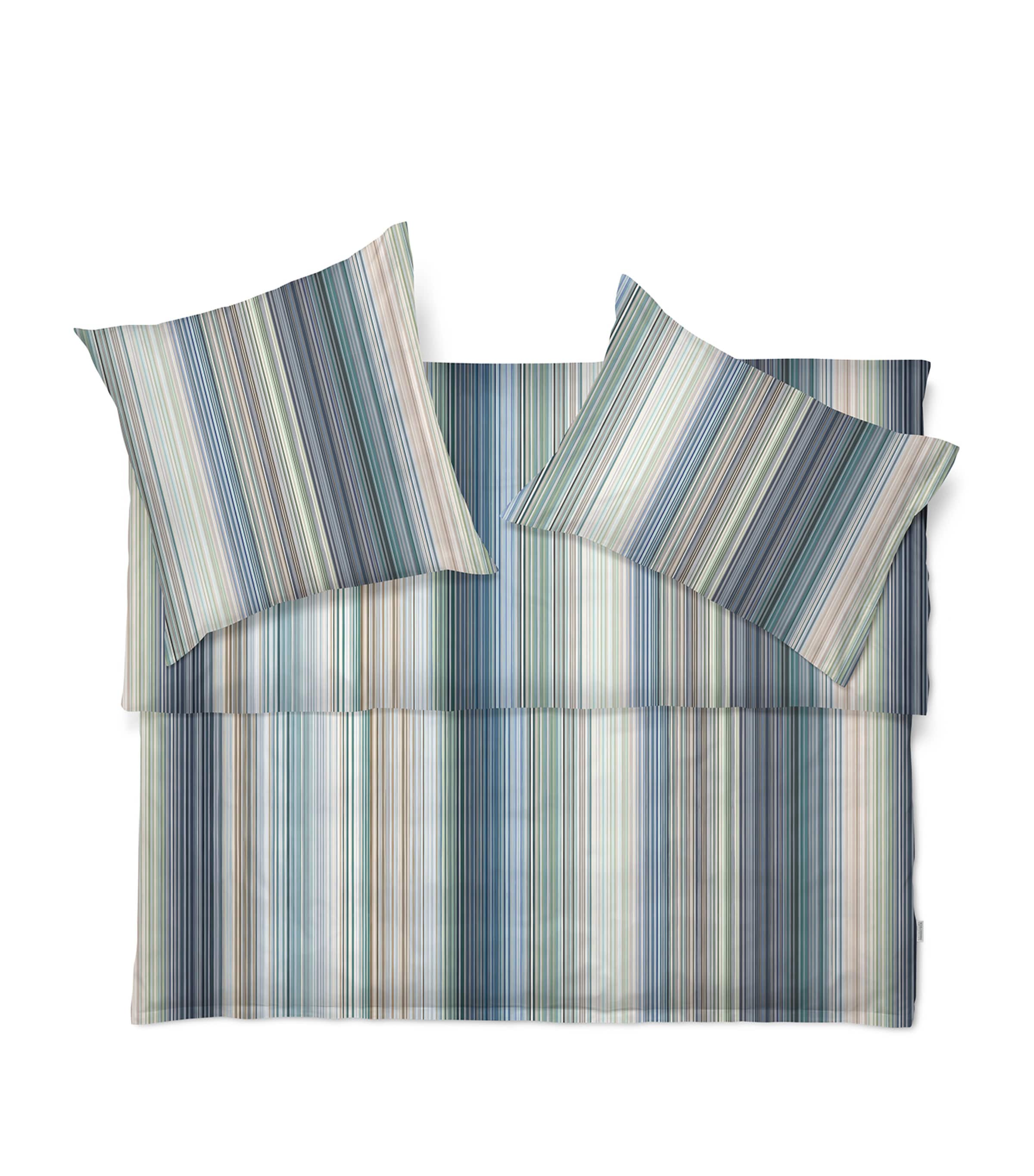 Cotton Stripe Loris Super King Duvet Cover (260cm x 220cm)