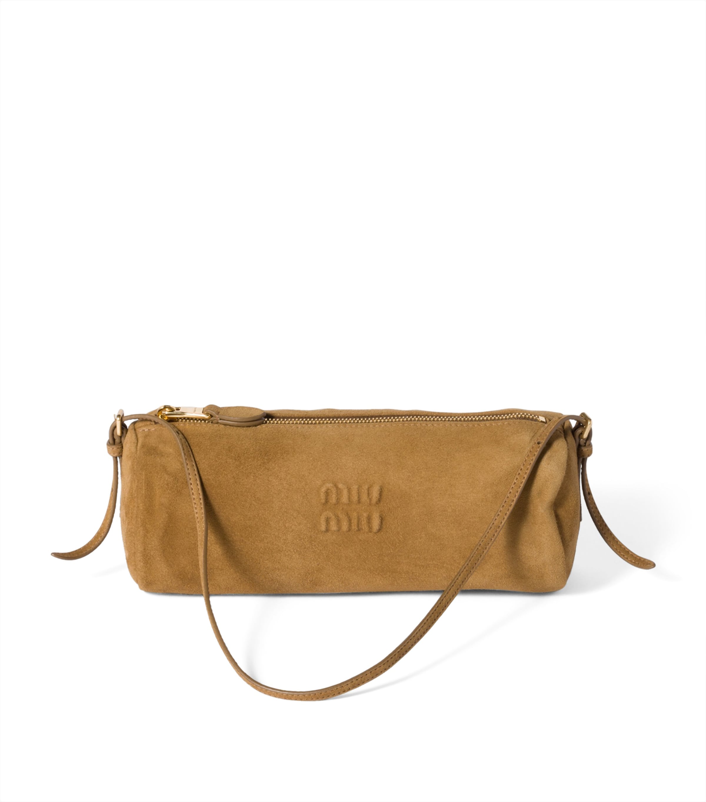 Suede Logo Pouch