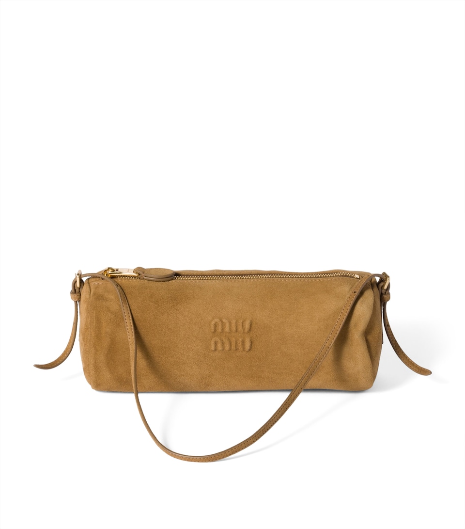 Suede Logo Pouch