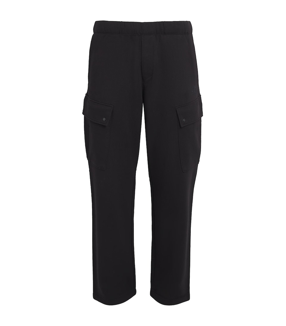 Cotton Lens-Detail Cargo Sweatpants