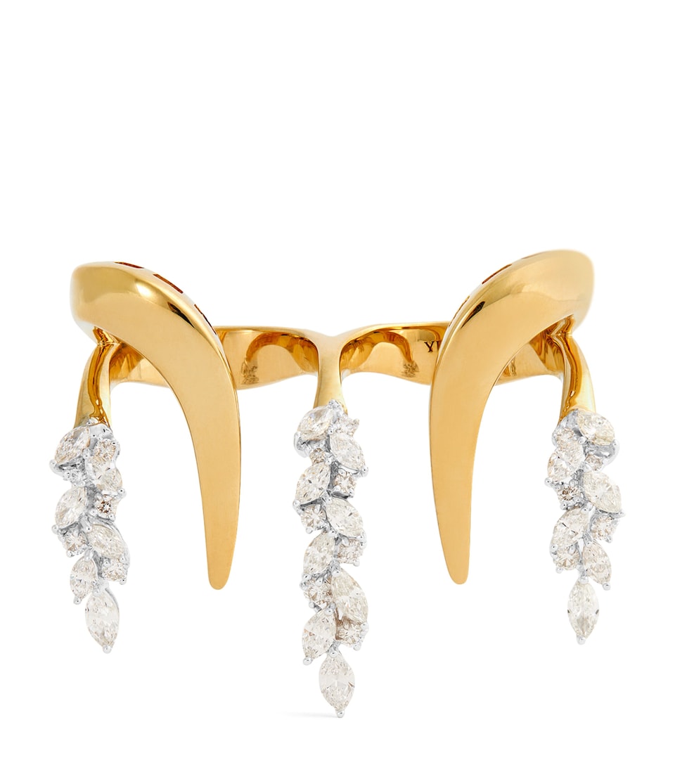 Yellow Gold and Diamond Golden Strada Ring