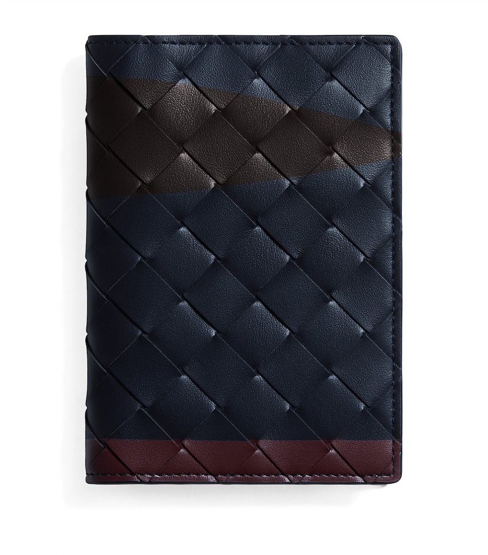 Bottega Veneta Leather Intrecciato Passport Holder