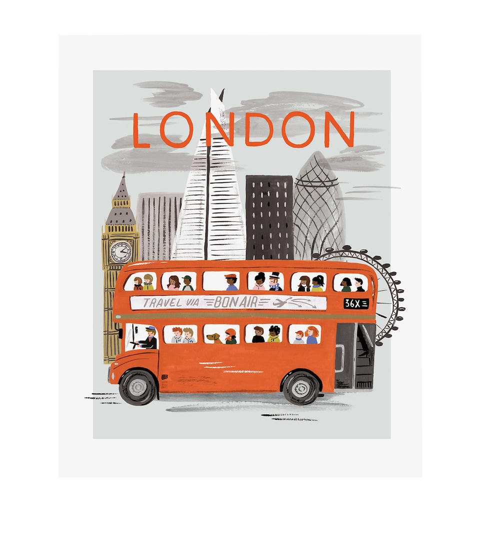 London World Traveller Print (10” x 8”)