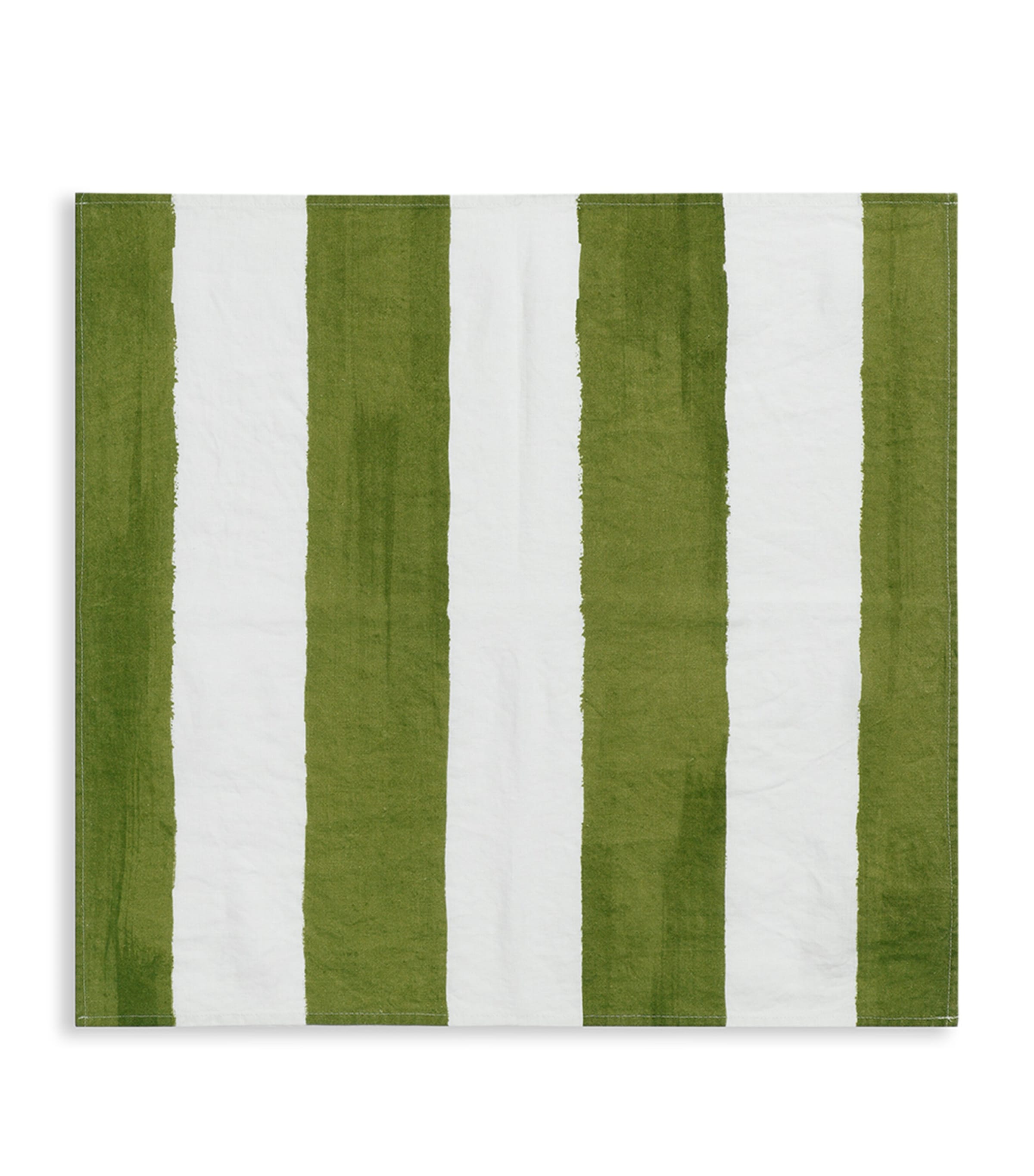 Summerill & Bishop Linen Stripe Napkin (50cm x 50cm) Green