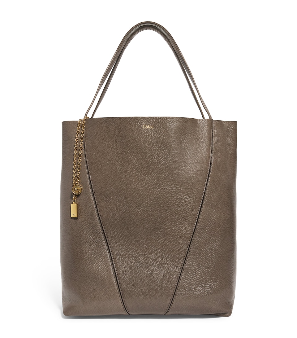 Large Calfskin Spin Tote Bag