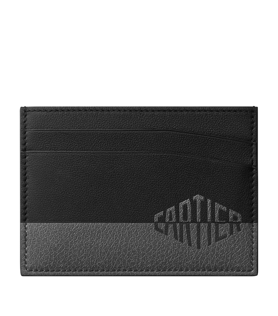 Cartier Calfskin Losange Shadow Card Holder Black