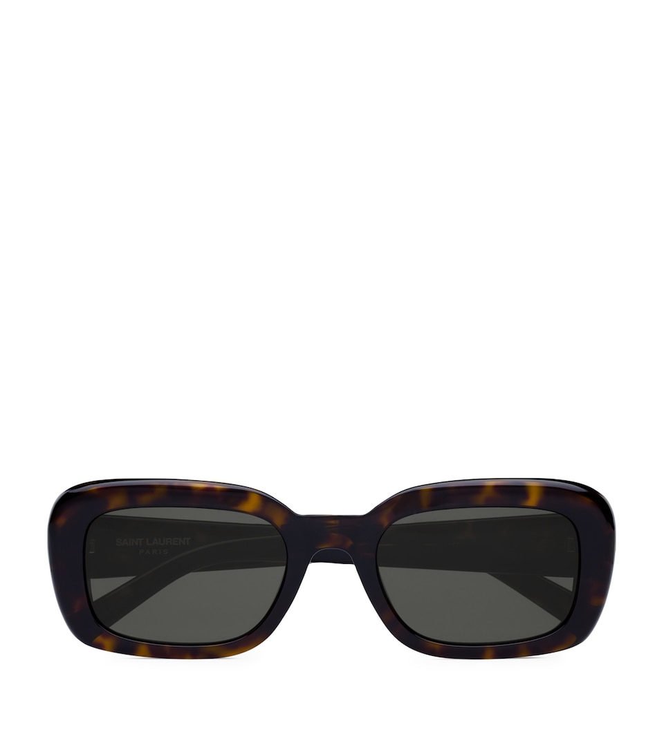 Saint Laurent Tortoiseshell Monogram Sunglasses