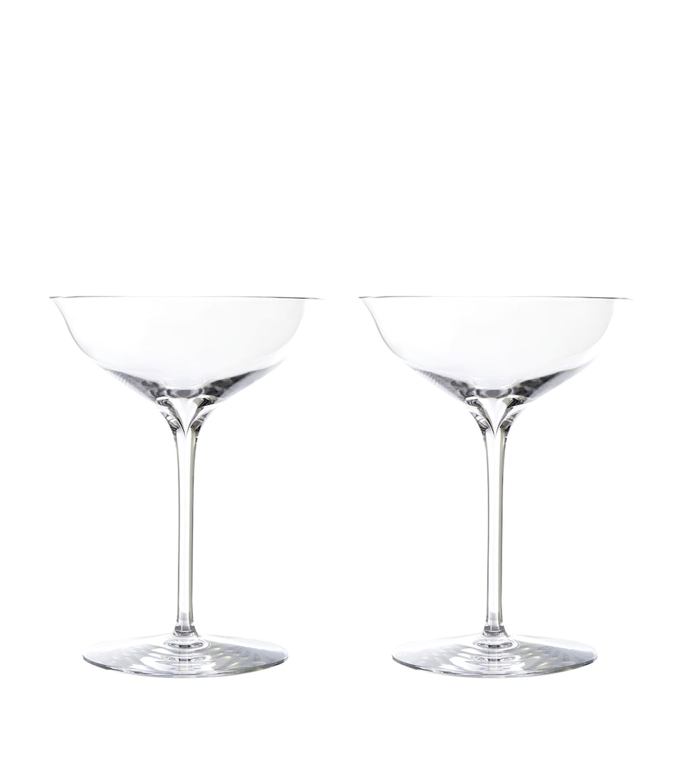 Set of 2 Elegance Champagne Belle Coupes