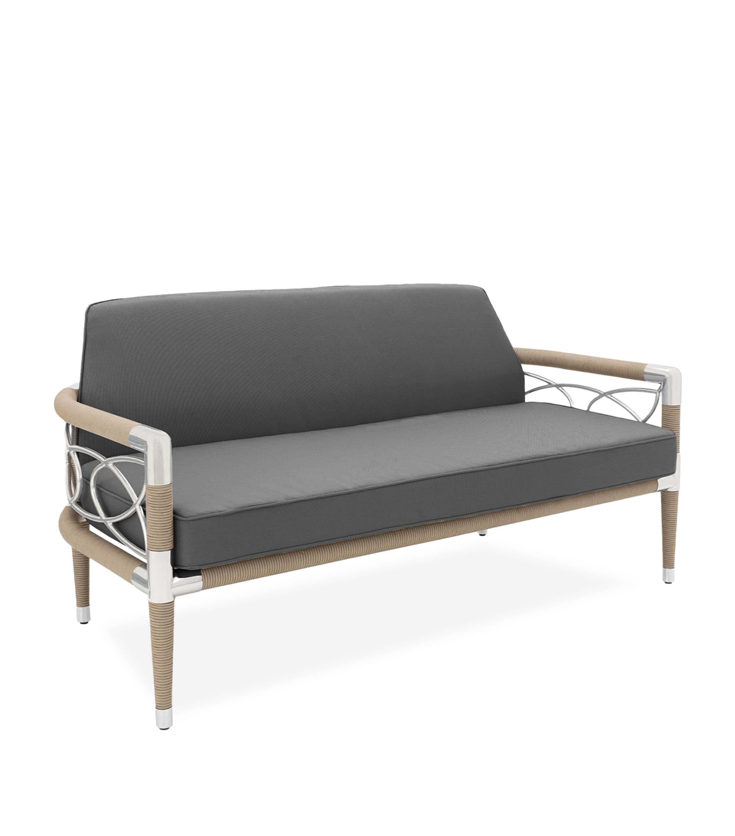 Indian Ocean Davos Outdoor 2-Seater Sofa Slate