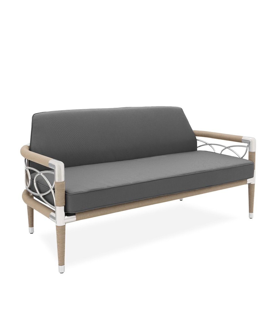 Indian Ocean Davos Outdoor 2-Seater Sofa Slate