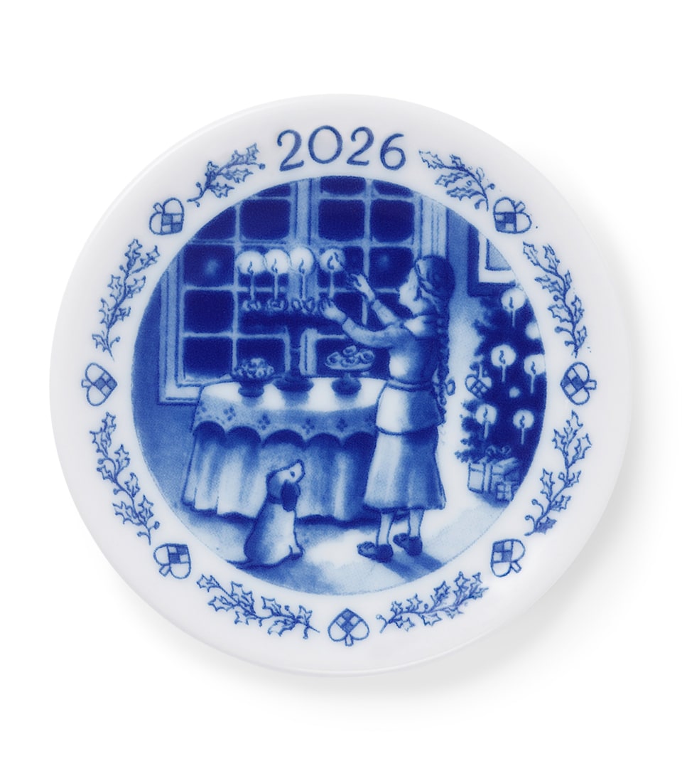 Royal Copenhagen Blue Collectibles Christmas 2026 Plaquette (8.5cm) Blue