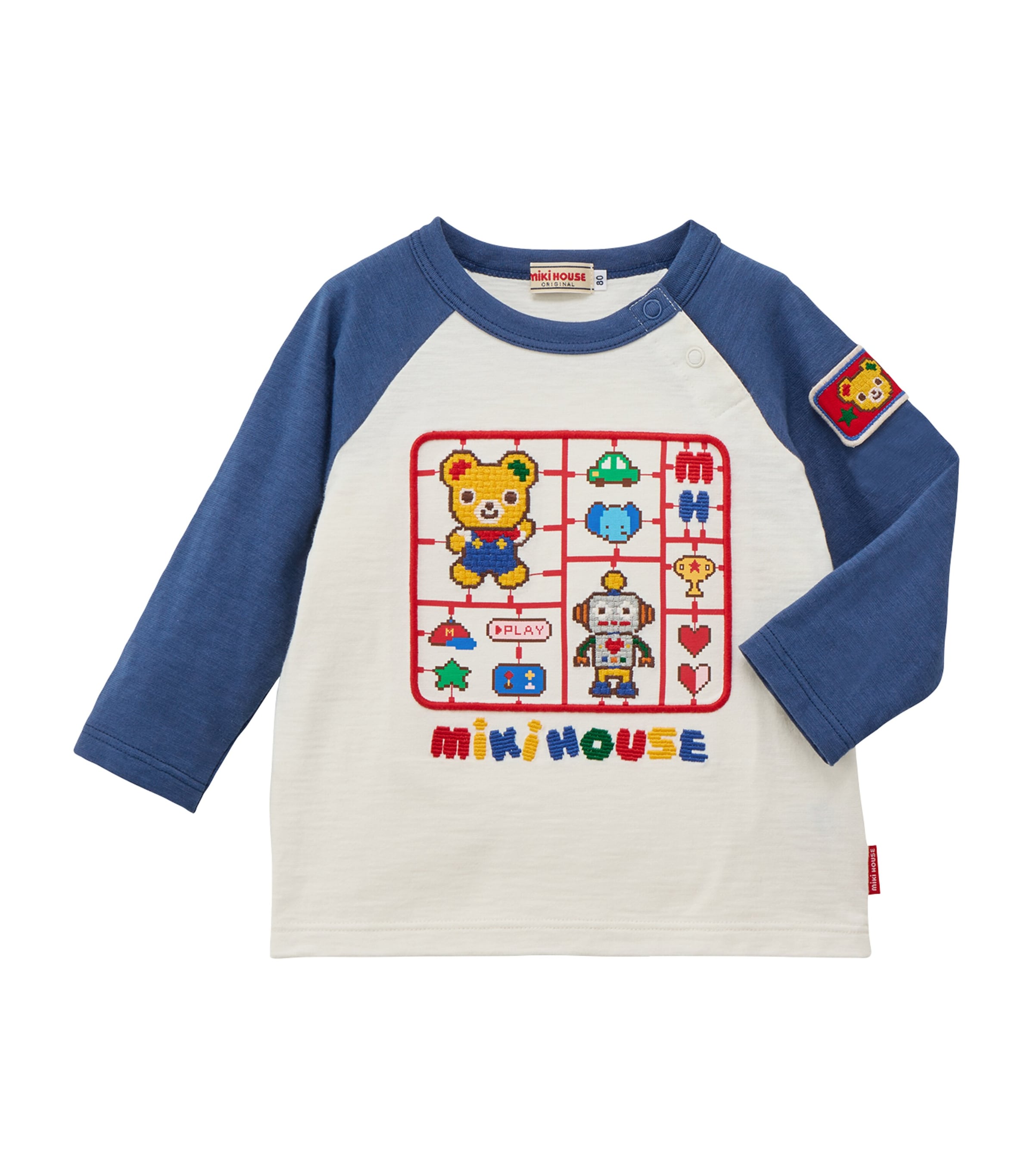 Miki House Cotton Embroidered Graphic T-Shirt (12 Months-7 Years)