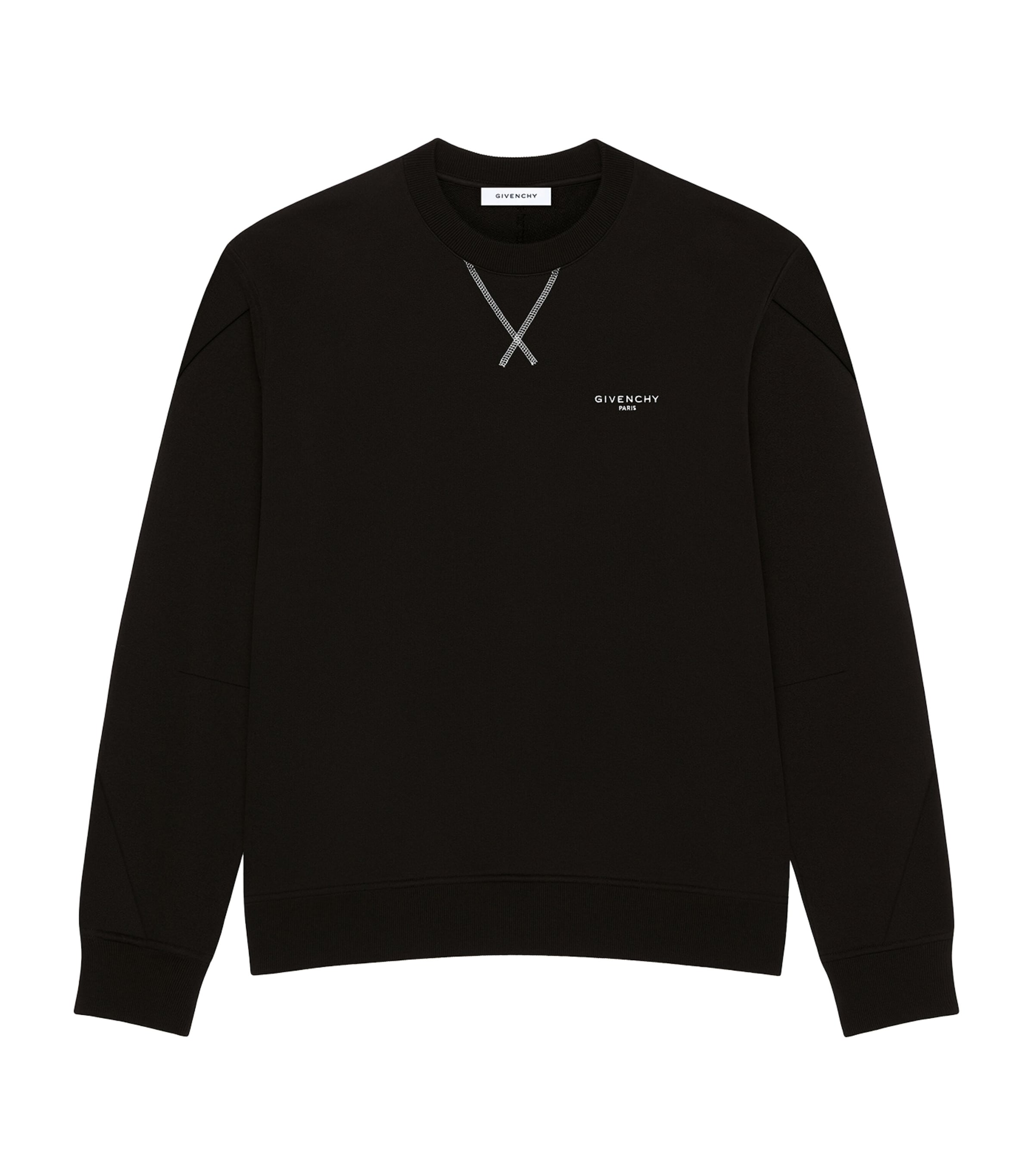 Givenchy Mens Cotton Logo Sweatshirt Black