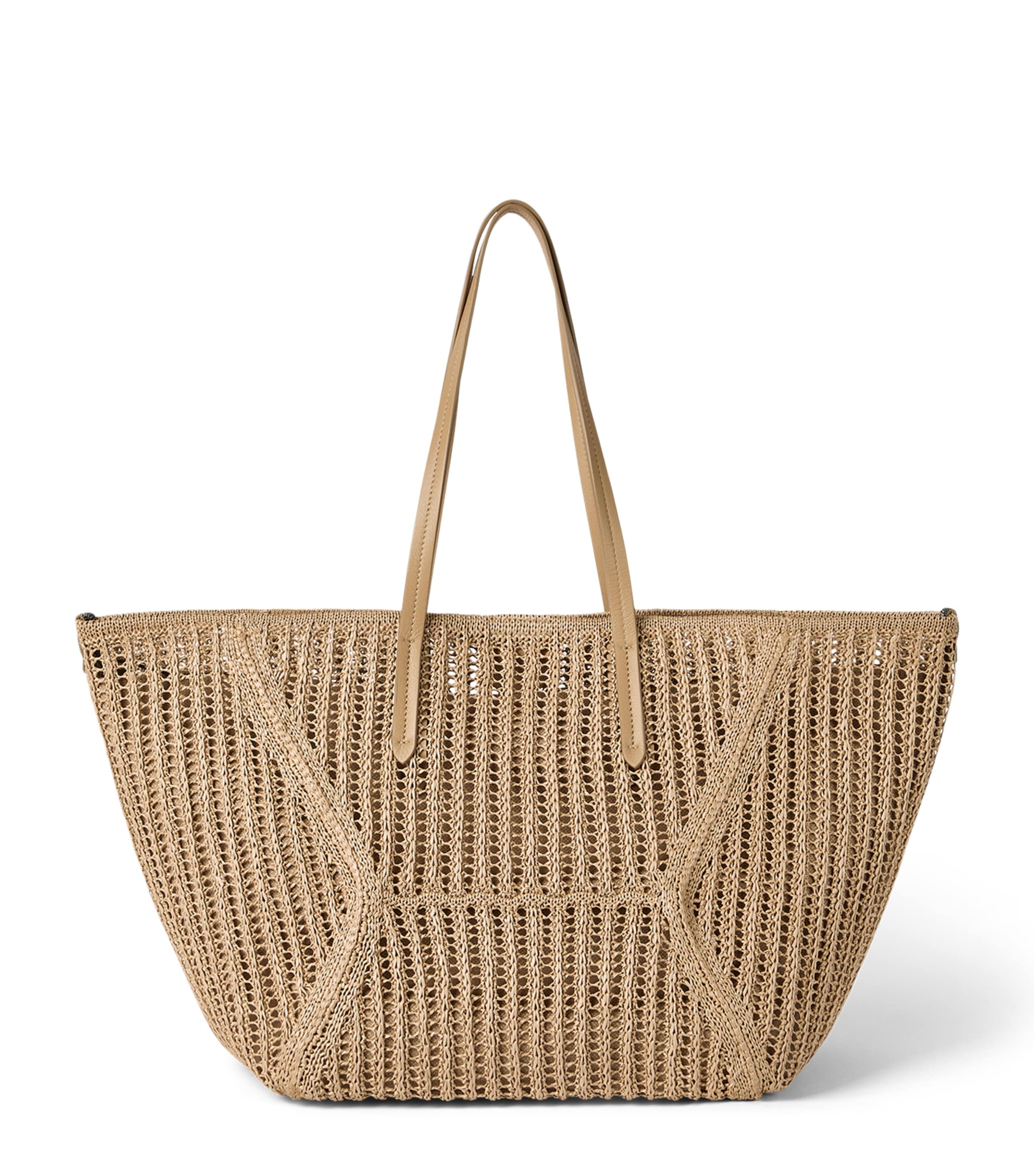 Techno Raffia Knit BC Duo Tote Bag
