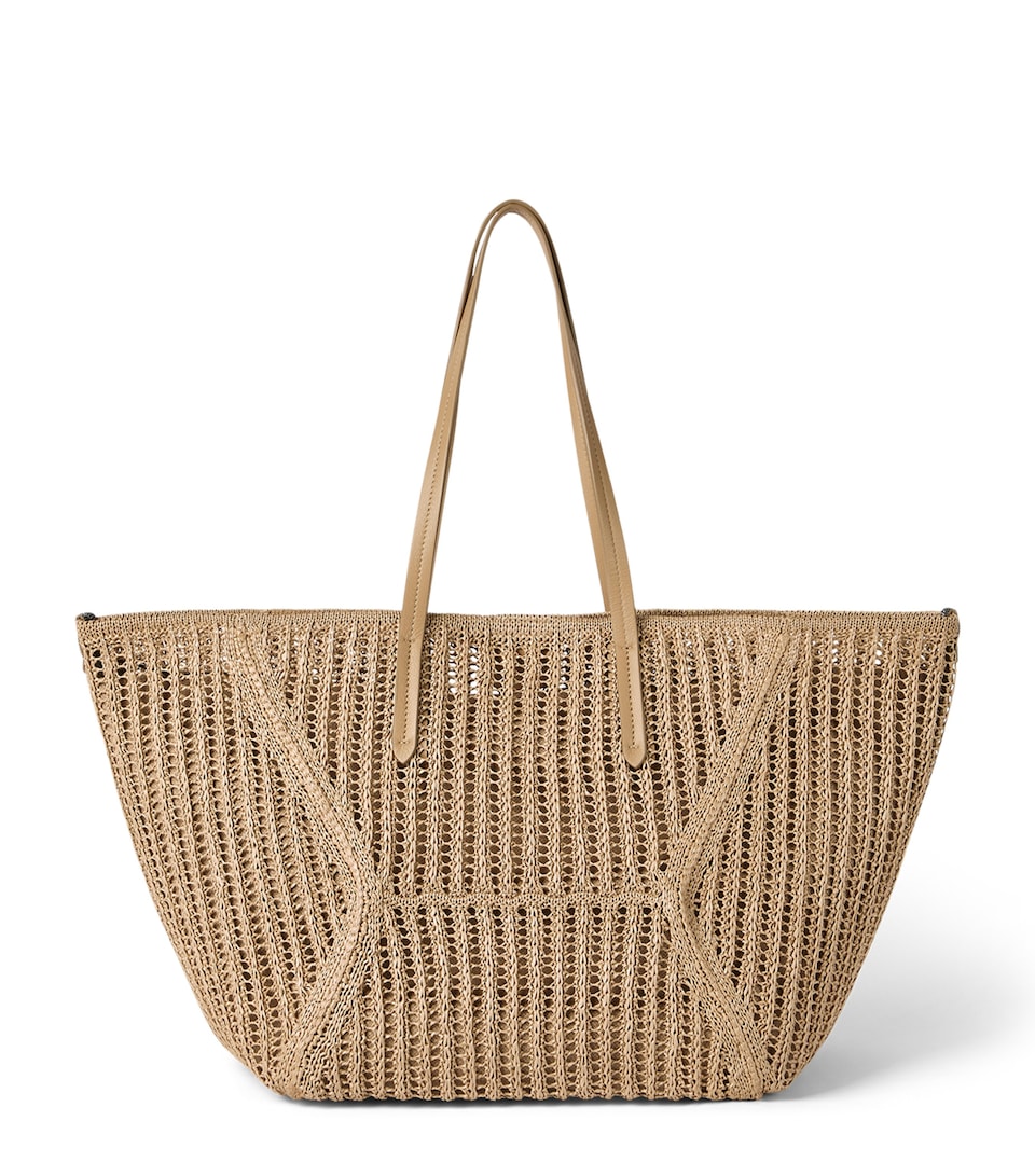 Techno Raffia Knit BC Duo Tote Bag