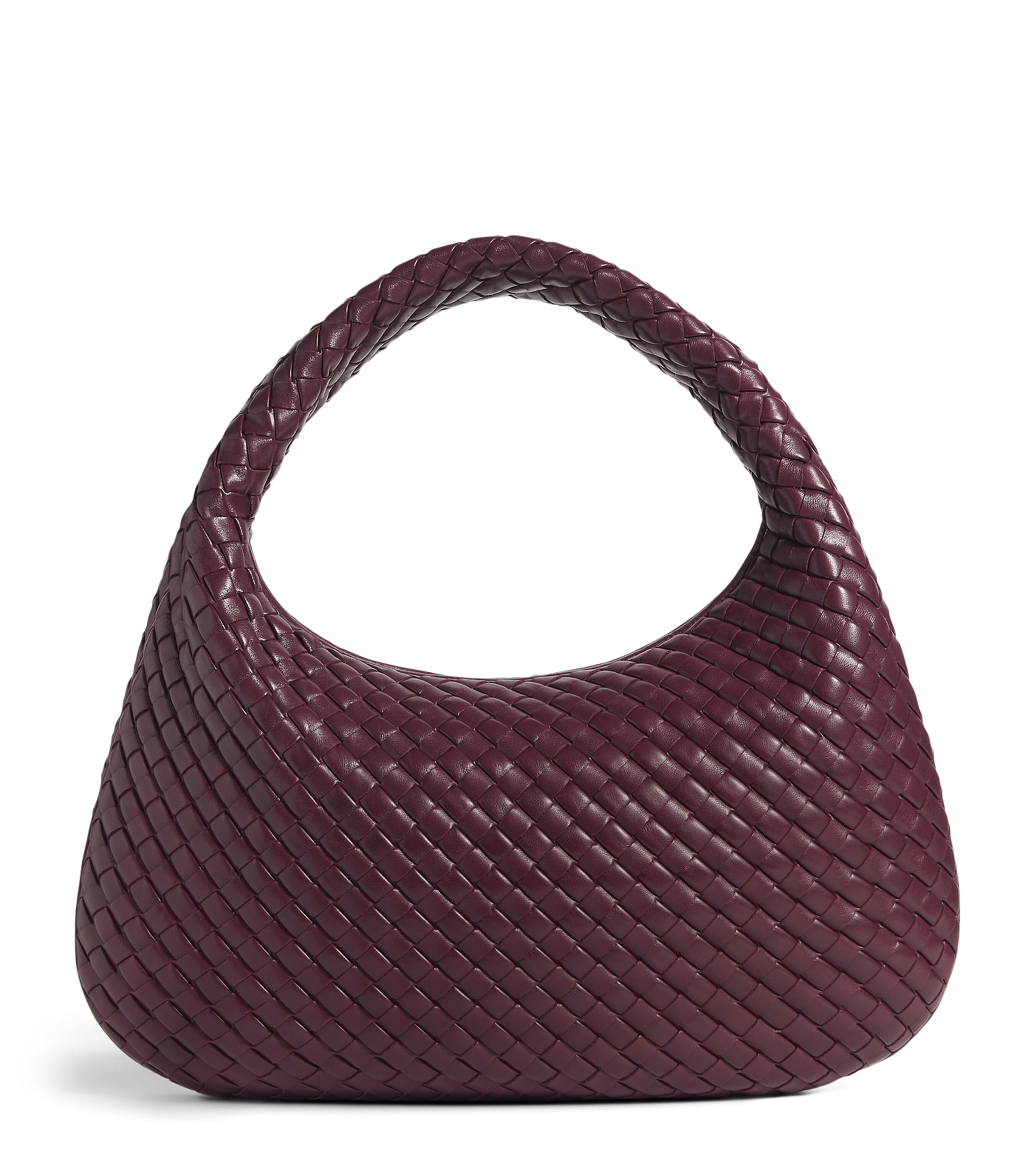 Leather Intrecciato Veneta Shoulder Bag