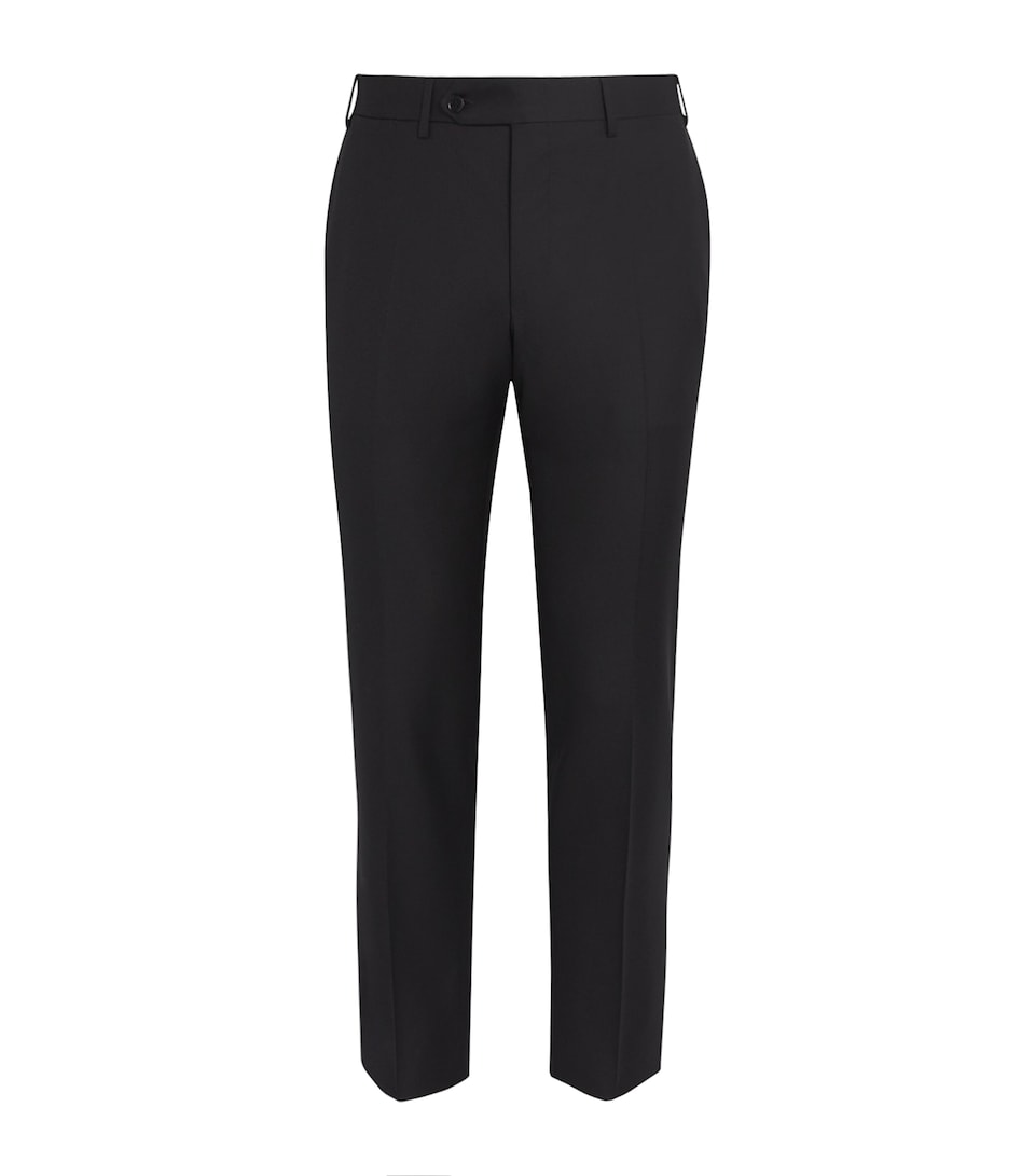 Wool Straight Trousers