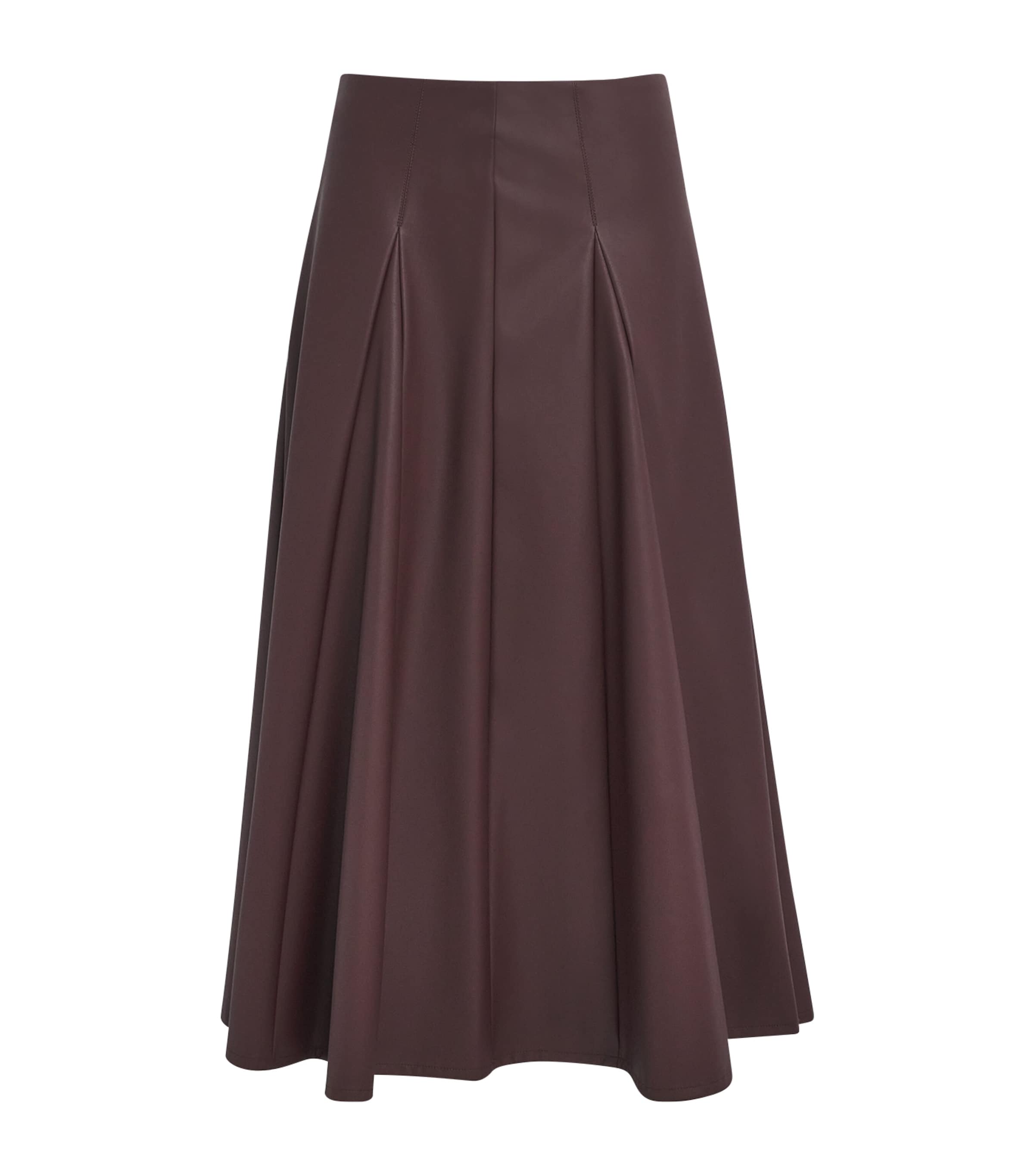 Faux Leather Nocera Maxi Skirt