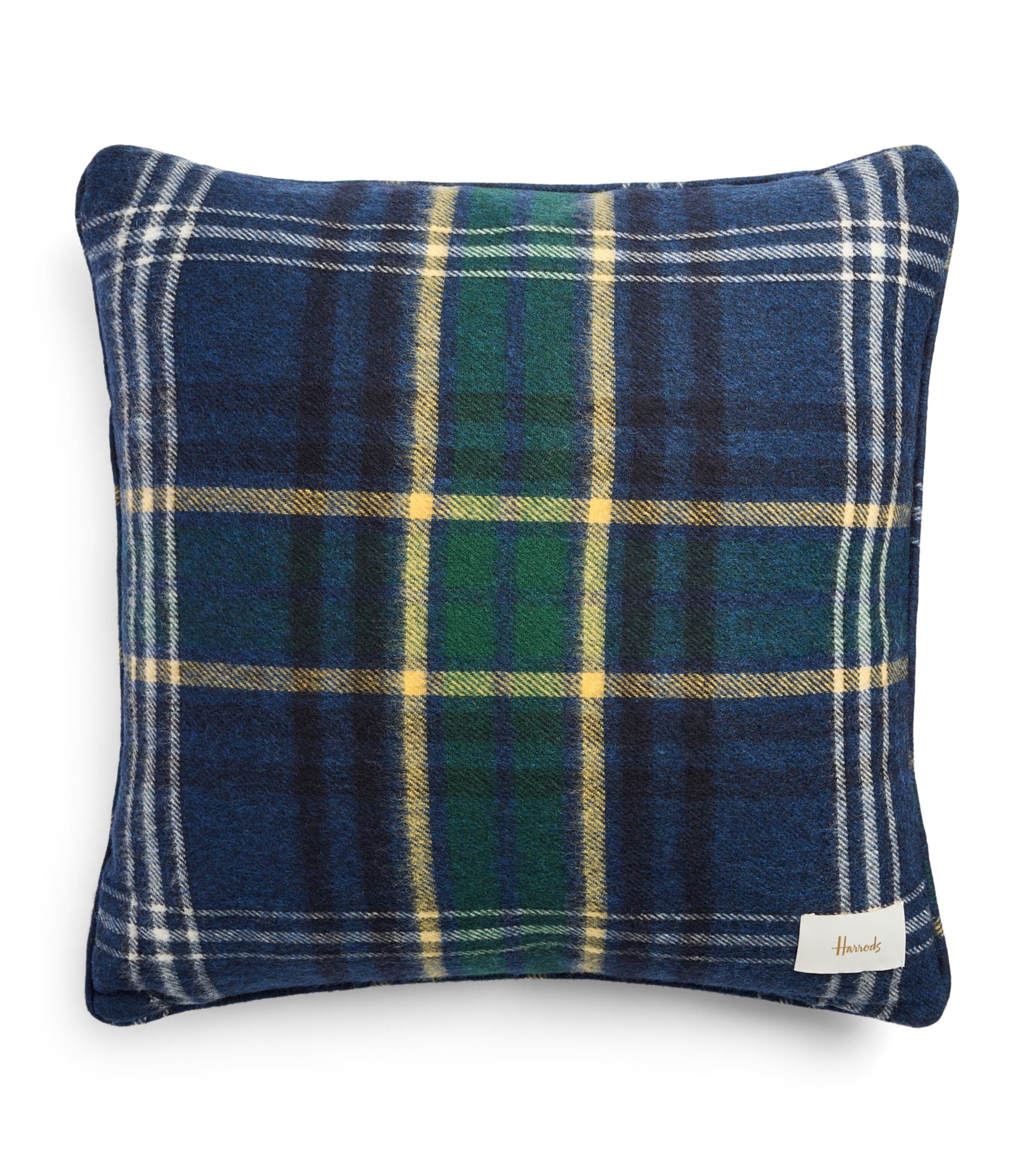 Harrods Wool Tartan Square Cushion (45cm x 45cm)