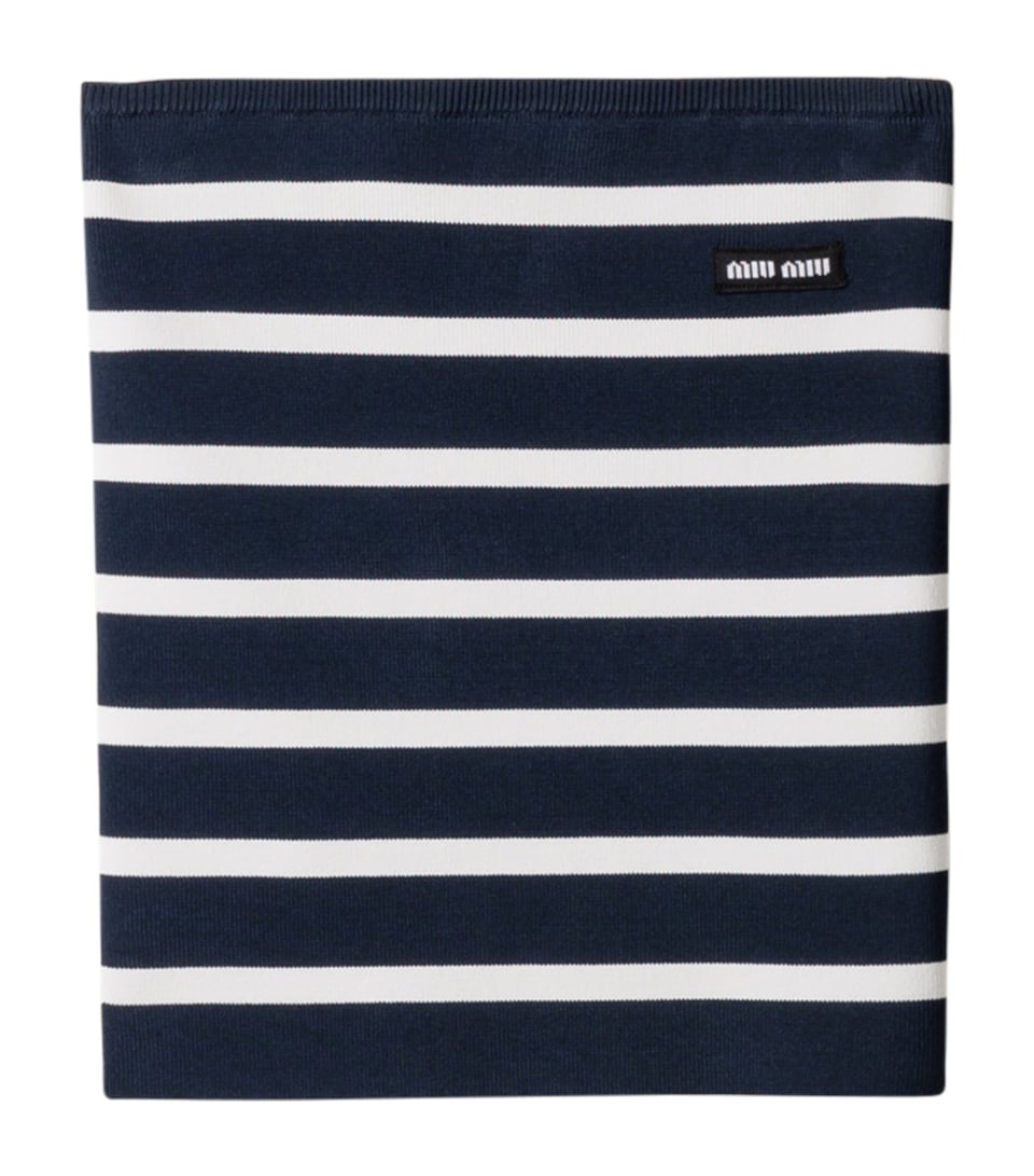 Knitted Stripe Tube Top