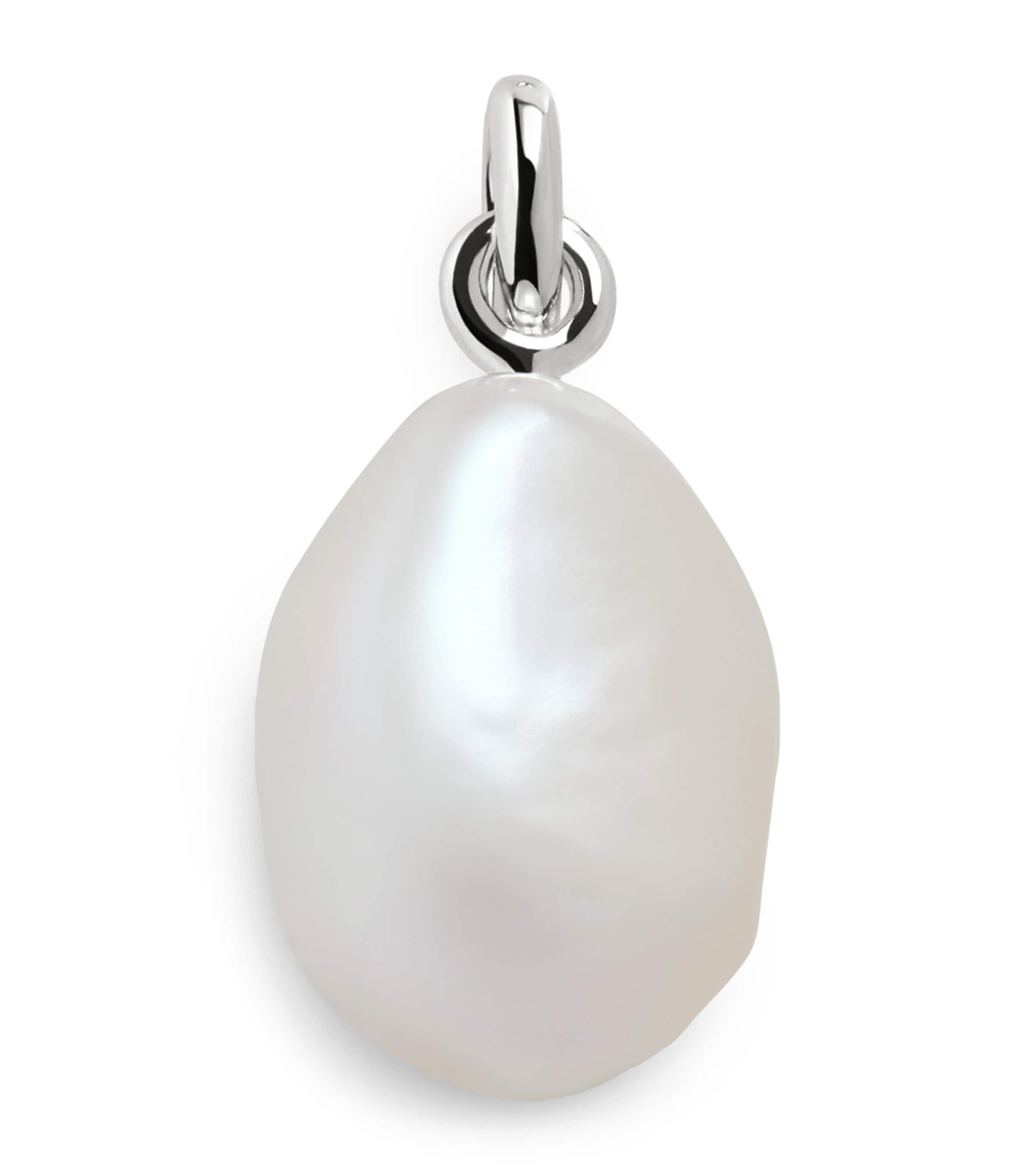 Sterling Silver and Baroque Pearl Pendant
