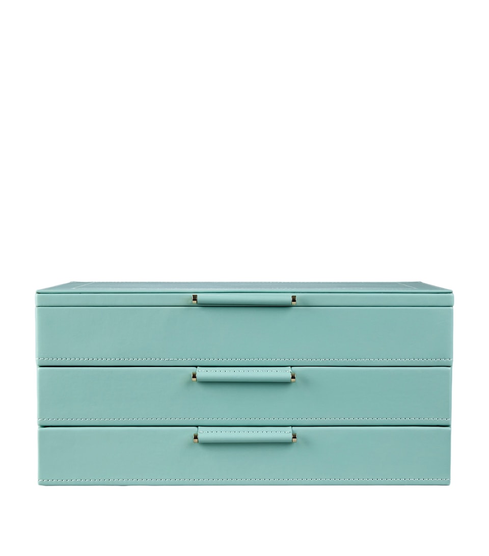 WOLF x Fiona Howard Sophia Multi-Drawer Jewellery Box Jade Fruit Botanical