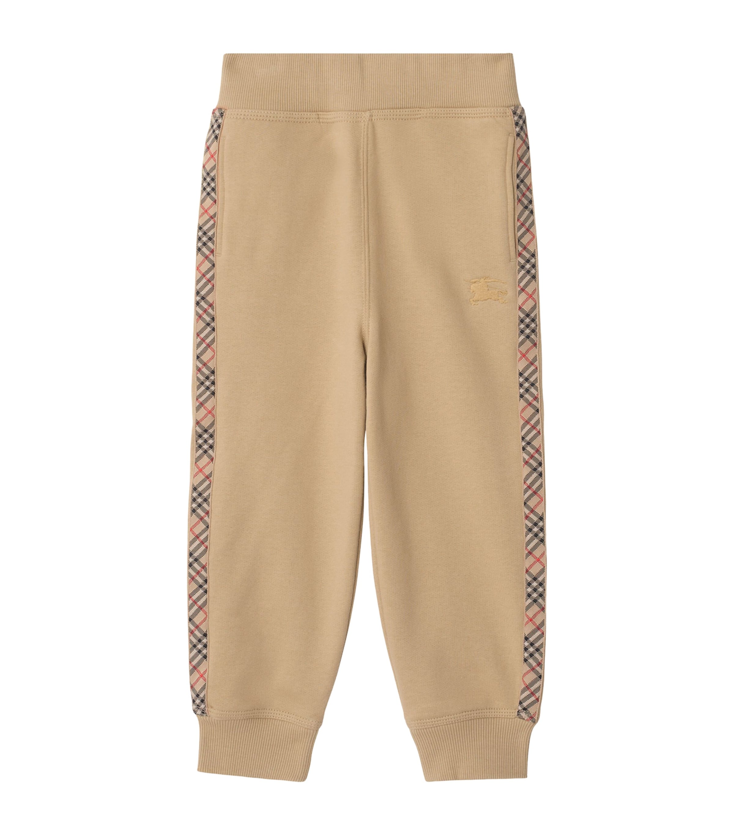 Cotton Check-Trim Sweatpants (3-12 Years)