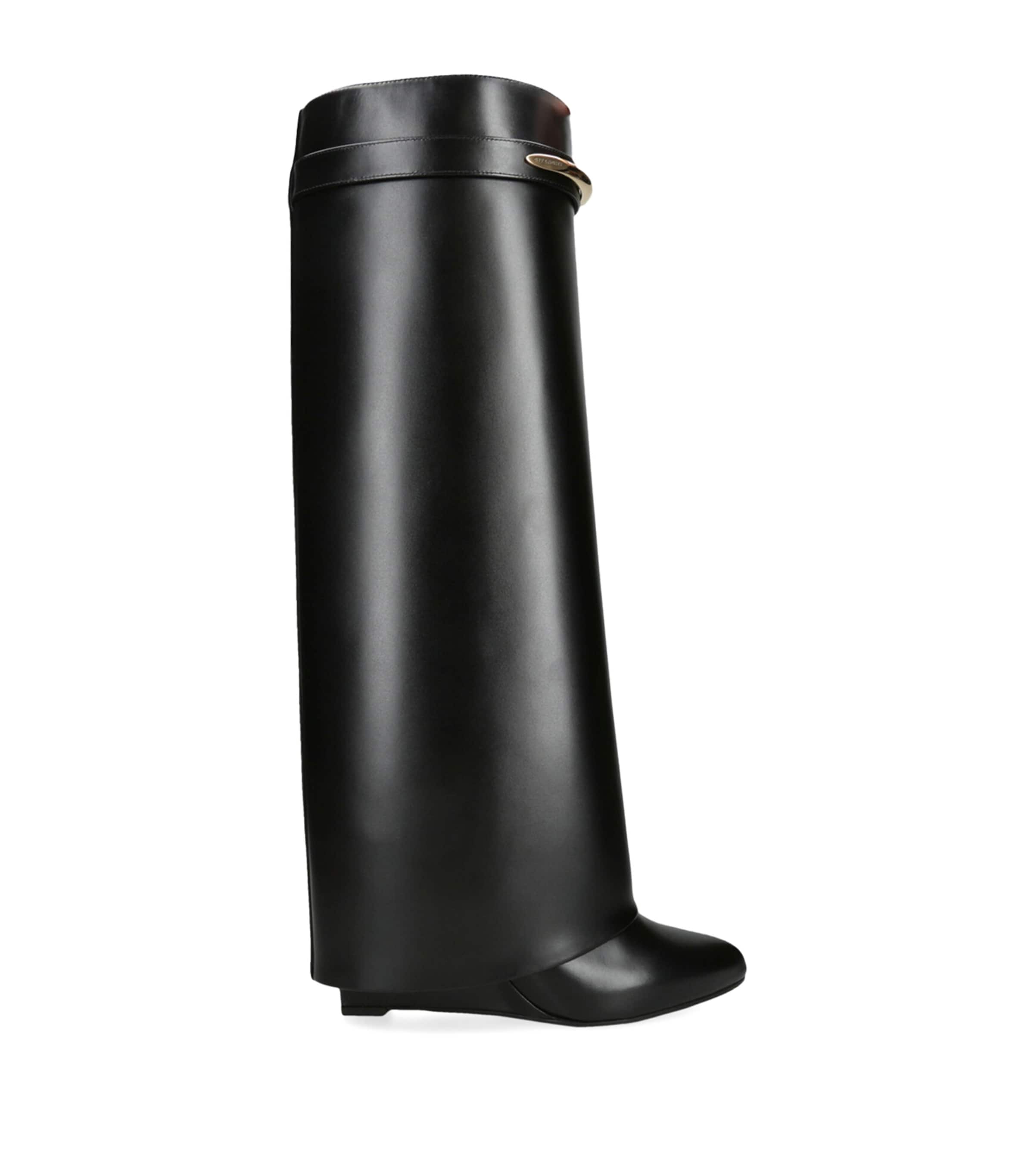 Leather Shark Knee-High Boots 95
