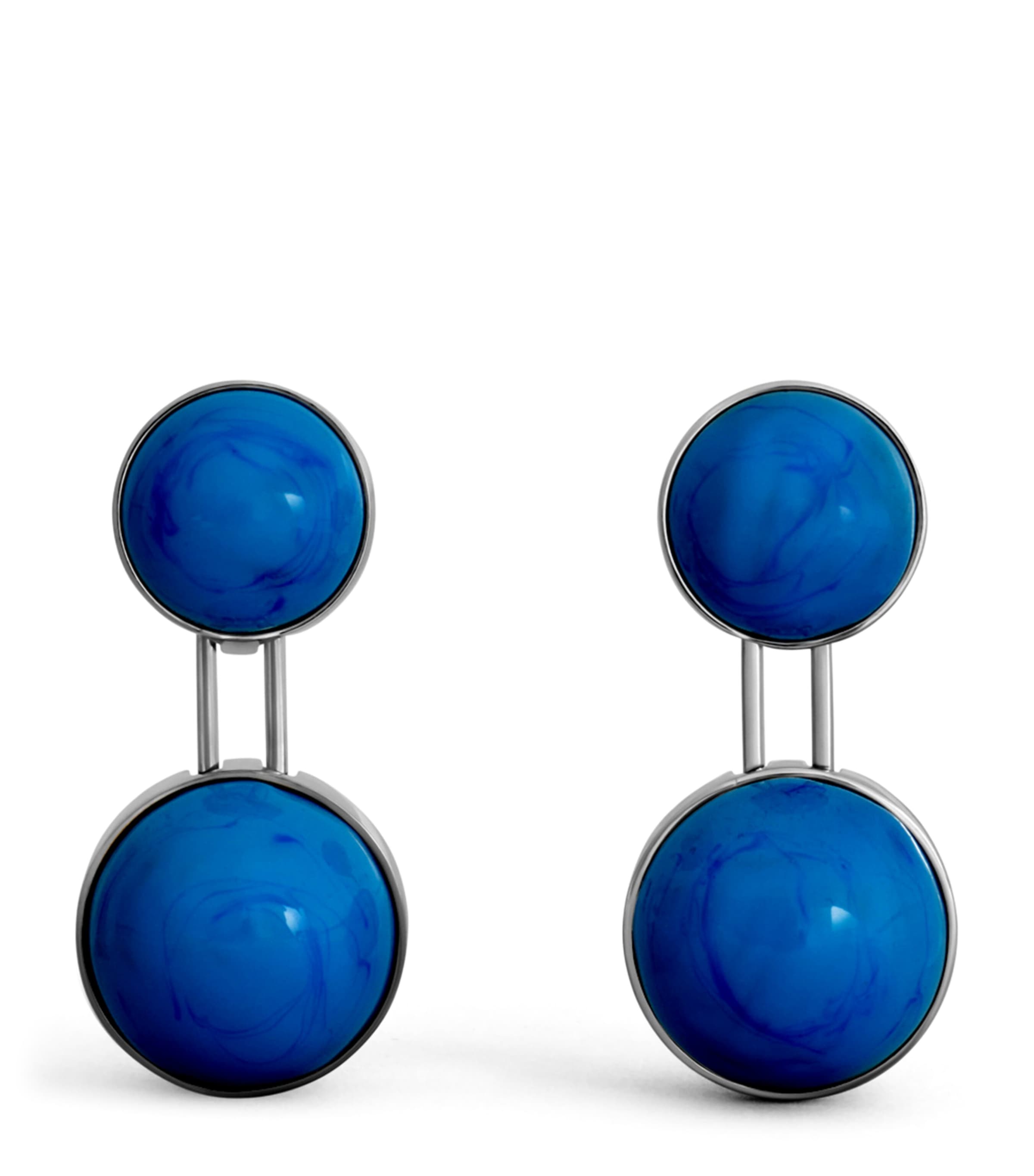 Alaïa Small Sphere Pendant Drop Earrings Turquoise