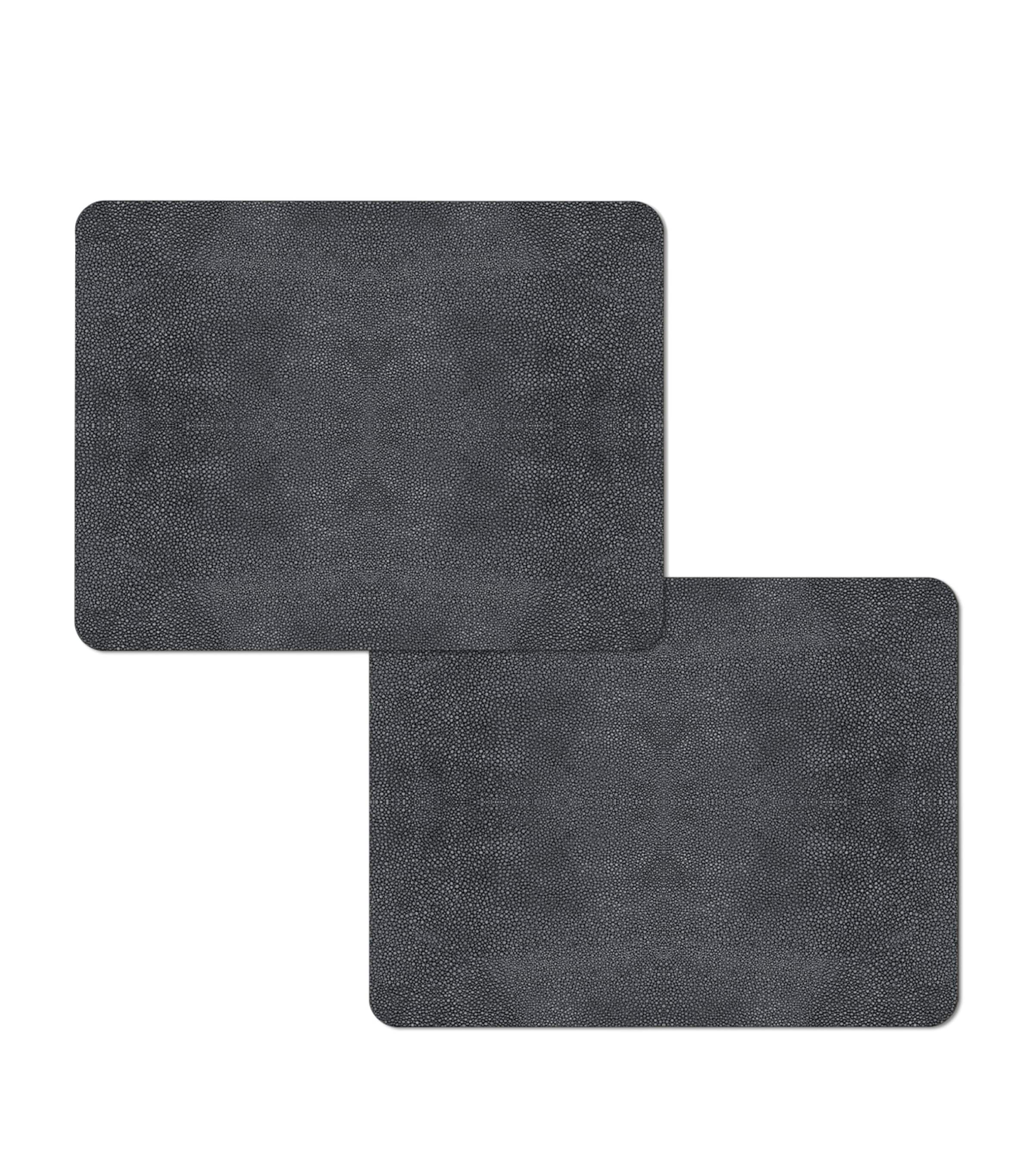 Hestia Set of 2 Prestige Rectangular Placemats Anthricite
