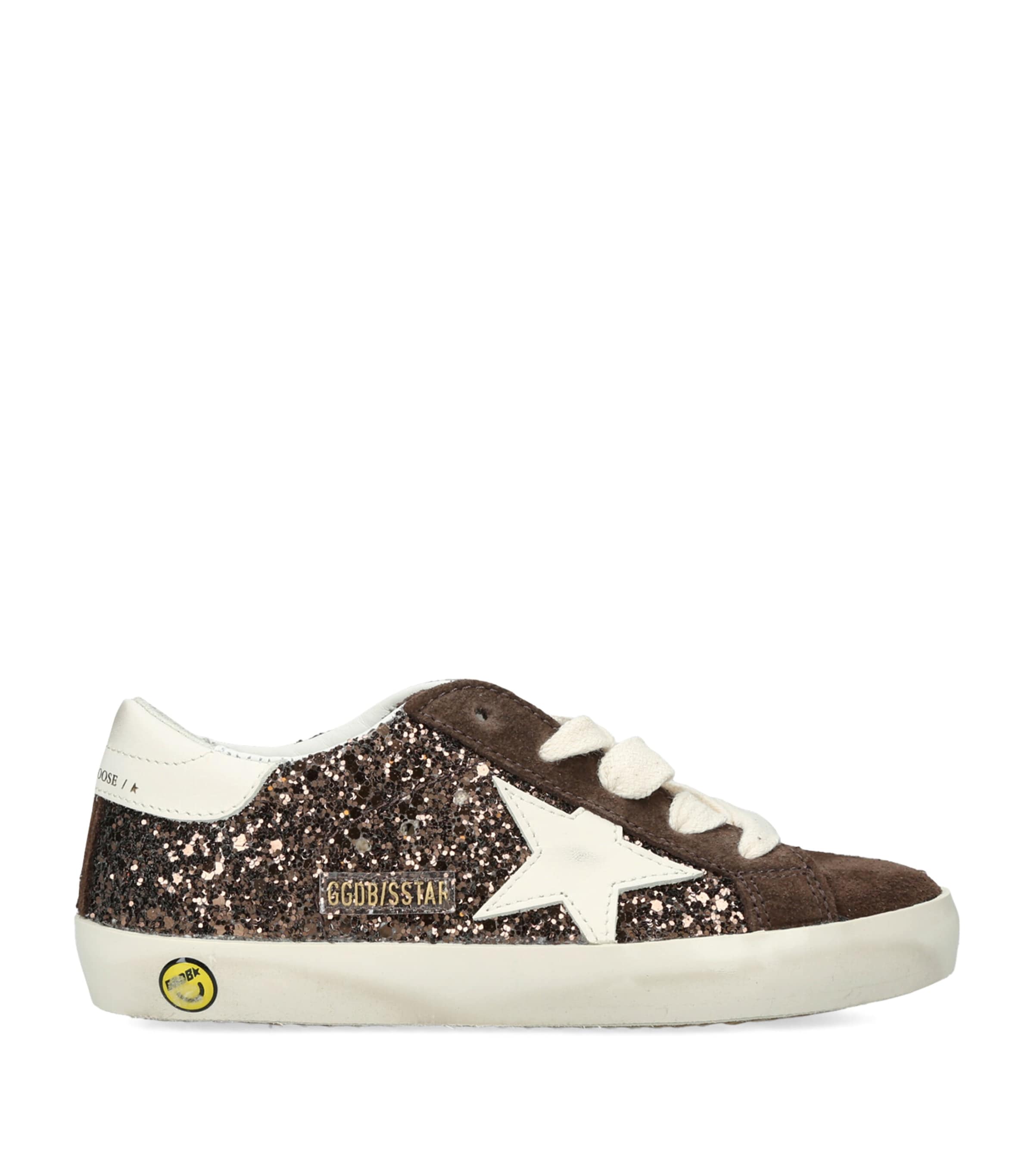 Golden Goose Glitter Super-Star Sneakers Dark Brown