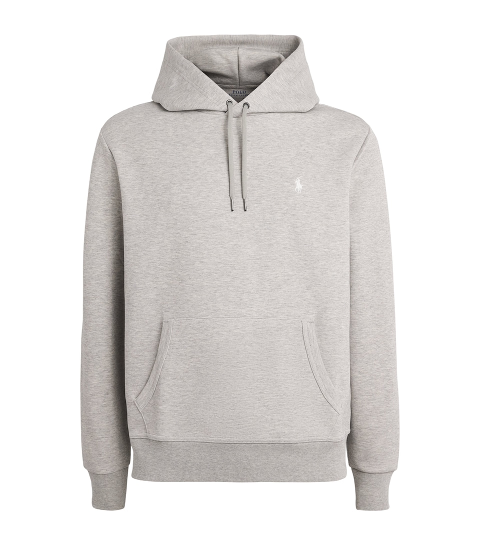 Polo Ralph Lauren Mens Double-Knit Logo Hoodie Drk Sprt