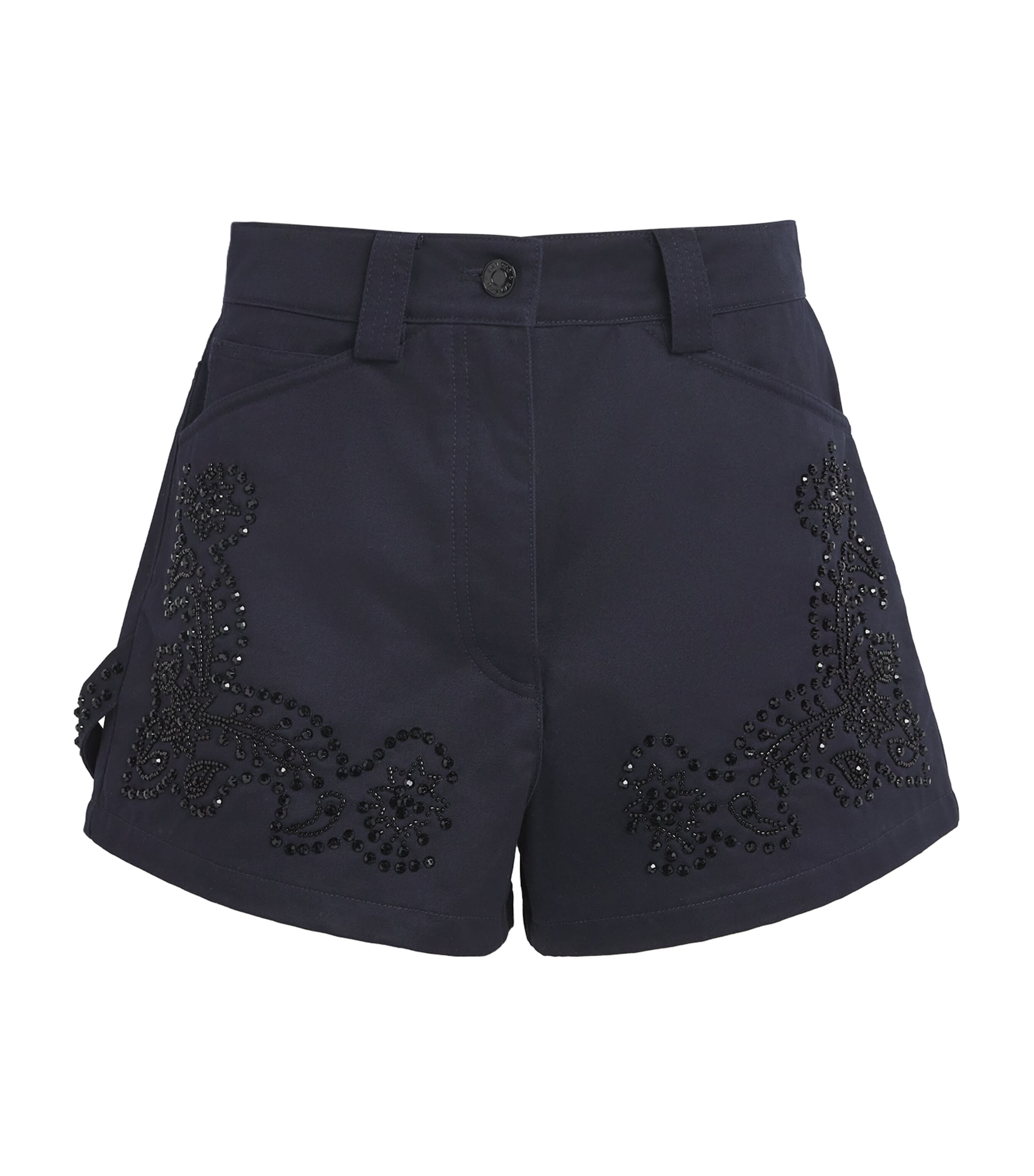 Cotton Embroidered Shorts
