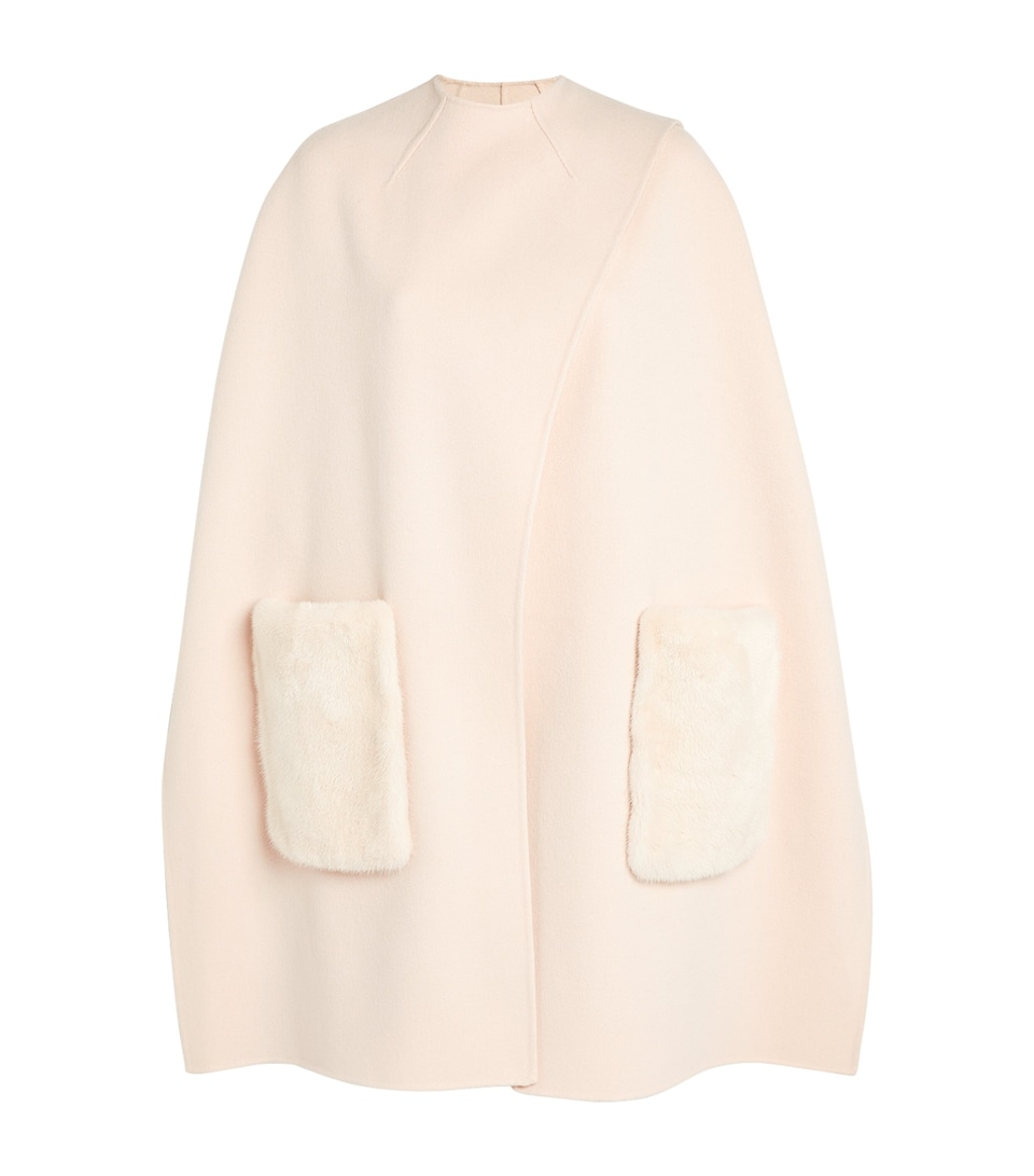 Mink-Pocket Cape