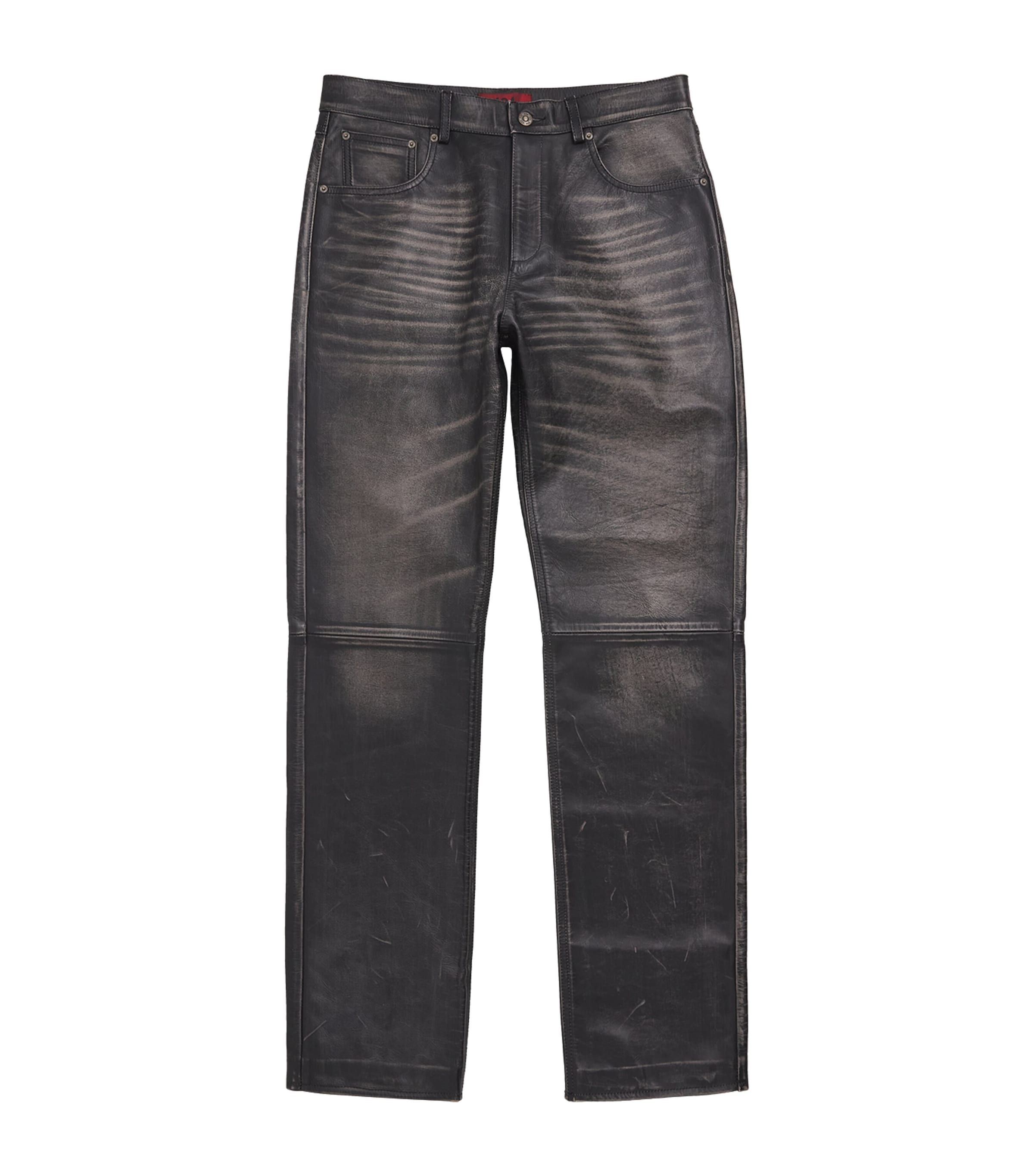 Leather Loose Trousers