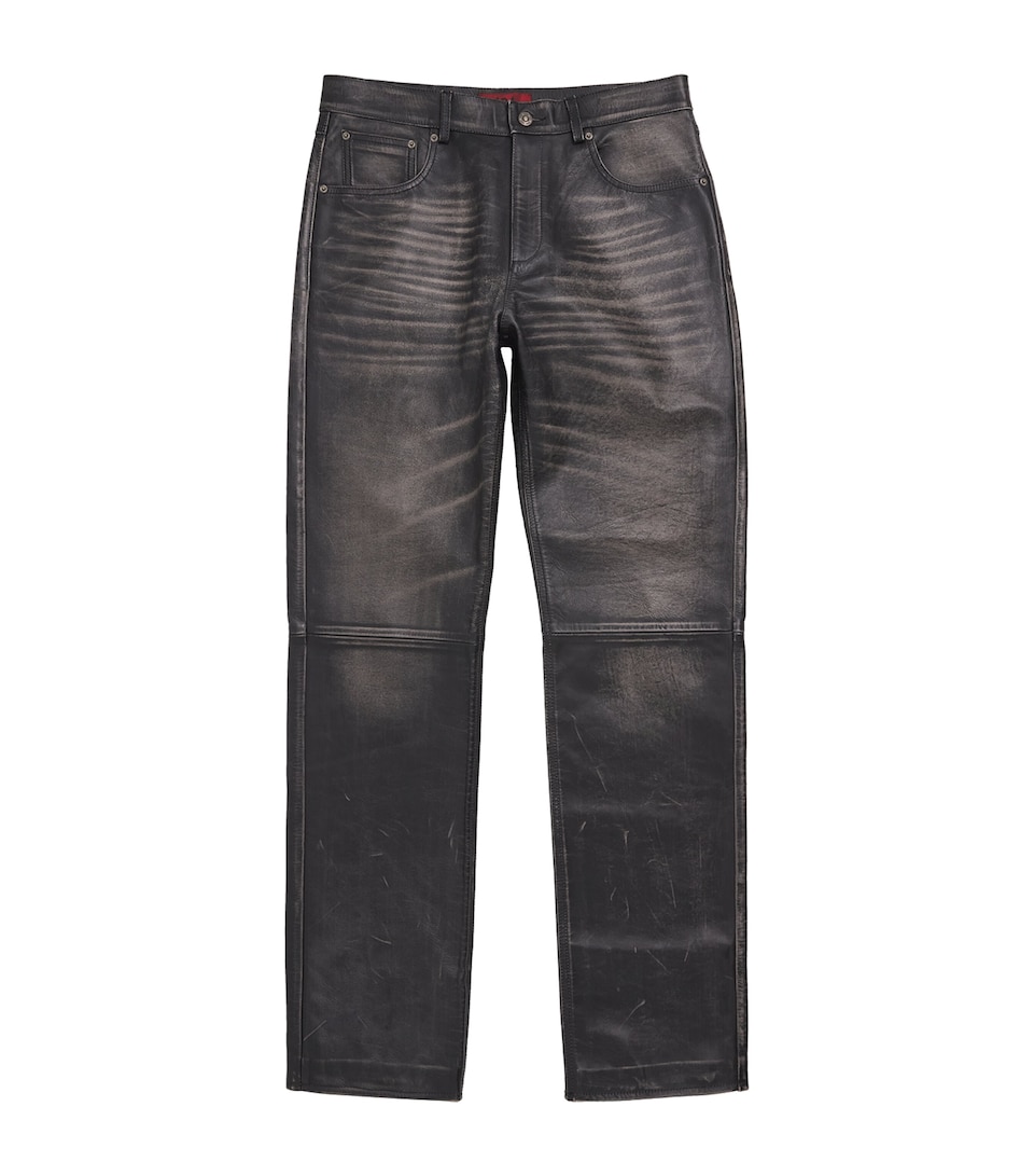 Leather Loose Trousers