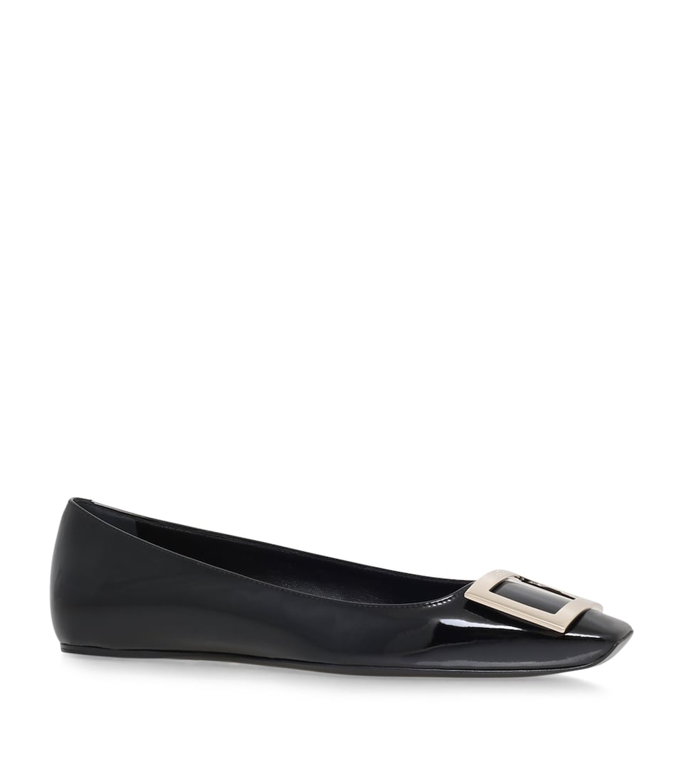 Patent Quadrata Trompette Ballet Flats