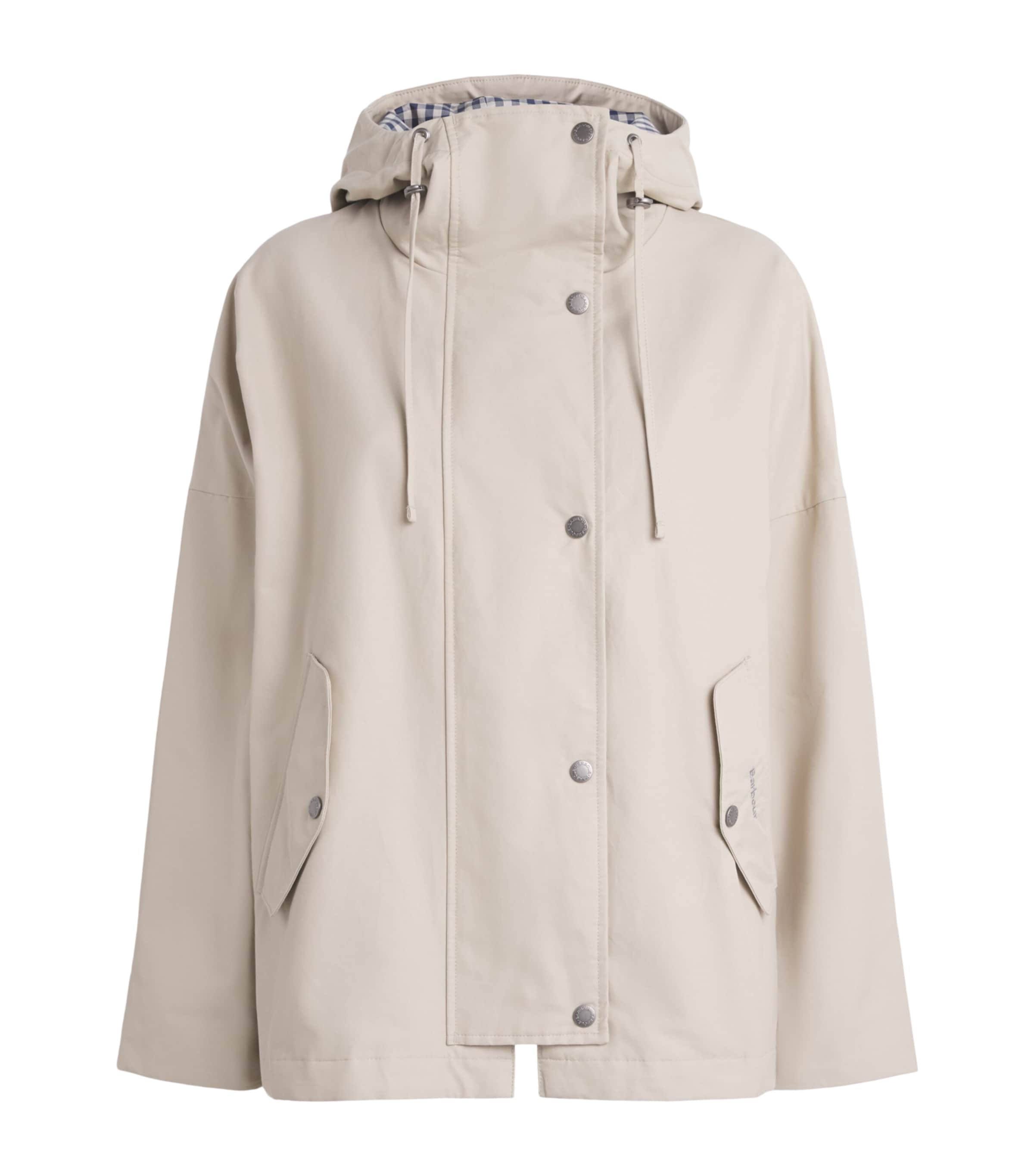 Barbour Womens Showerproof Kingswood Hooded Jacket Light Sand