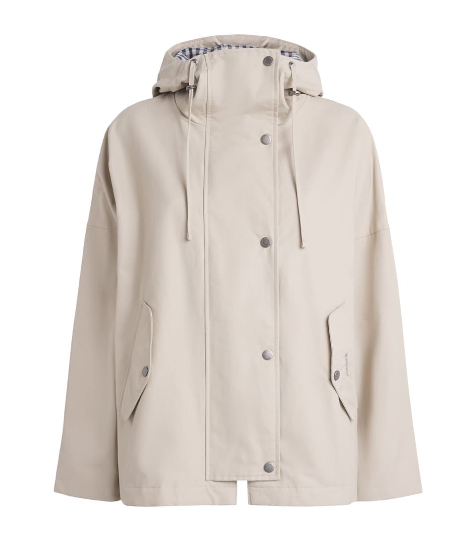 Barbour Womens Showerproof Kingswood Hooded Jacket Light Sand
