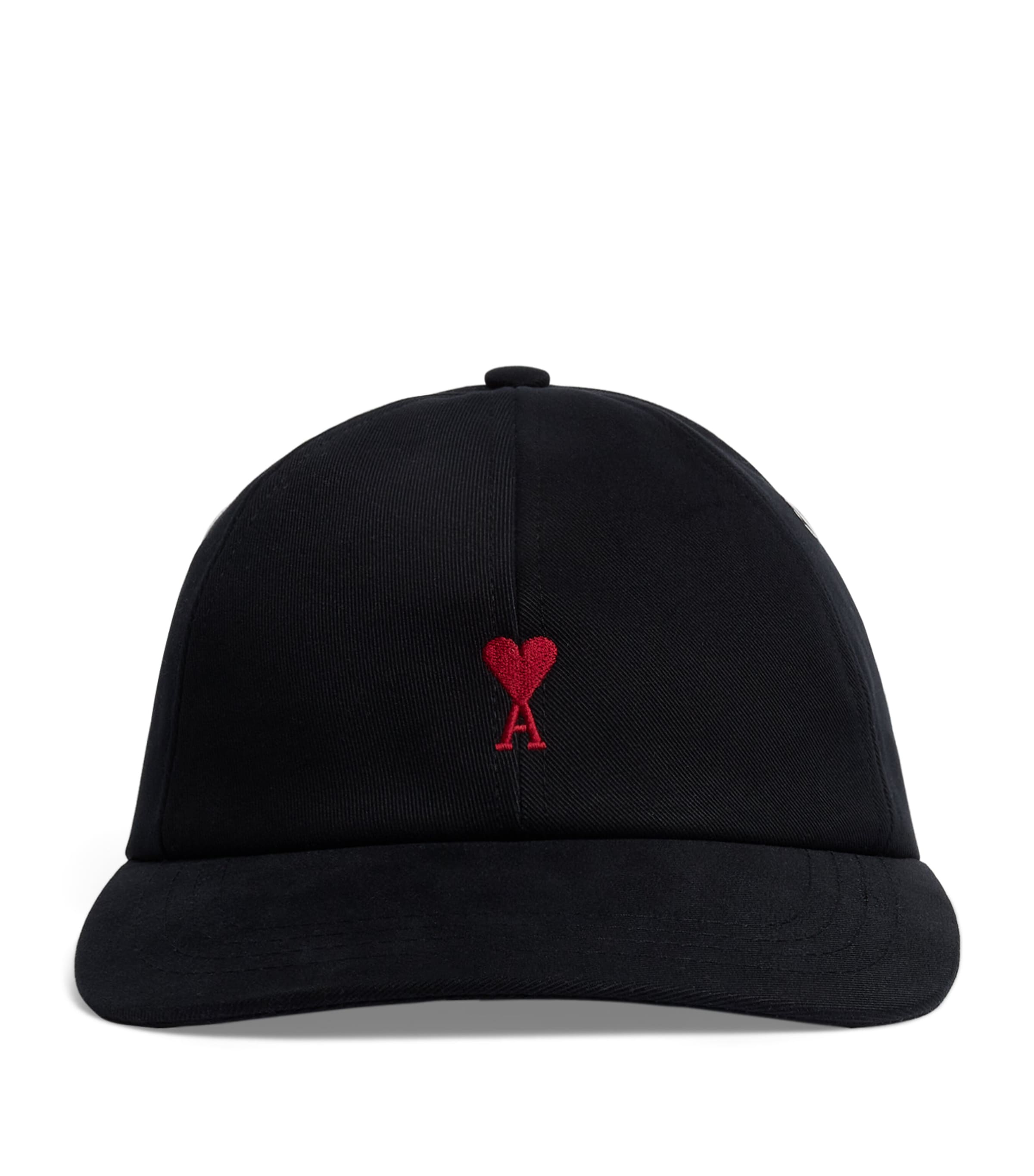 AMI Paris Embroidered Logo Baseball Cap Black