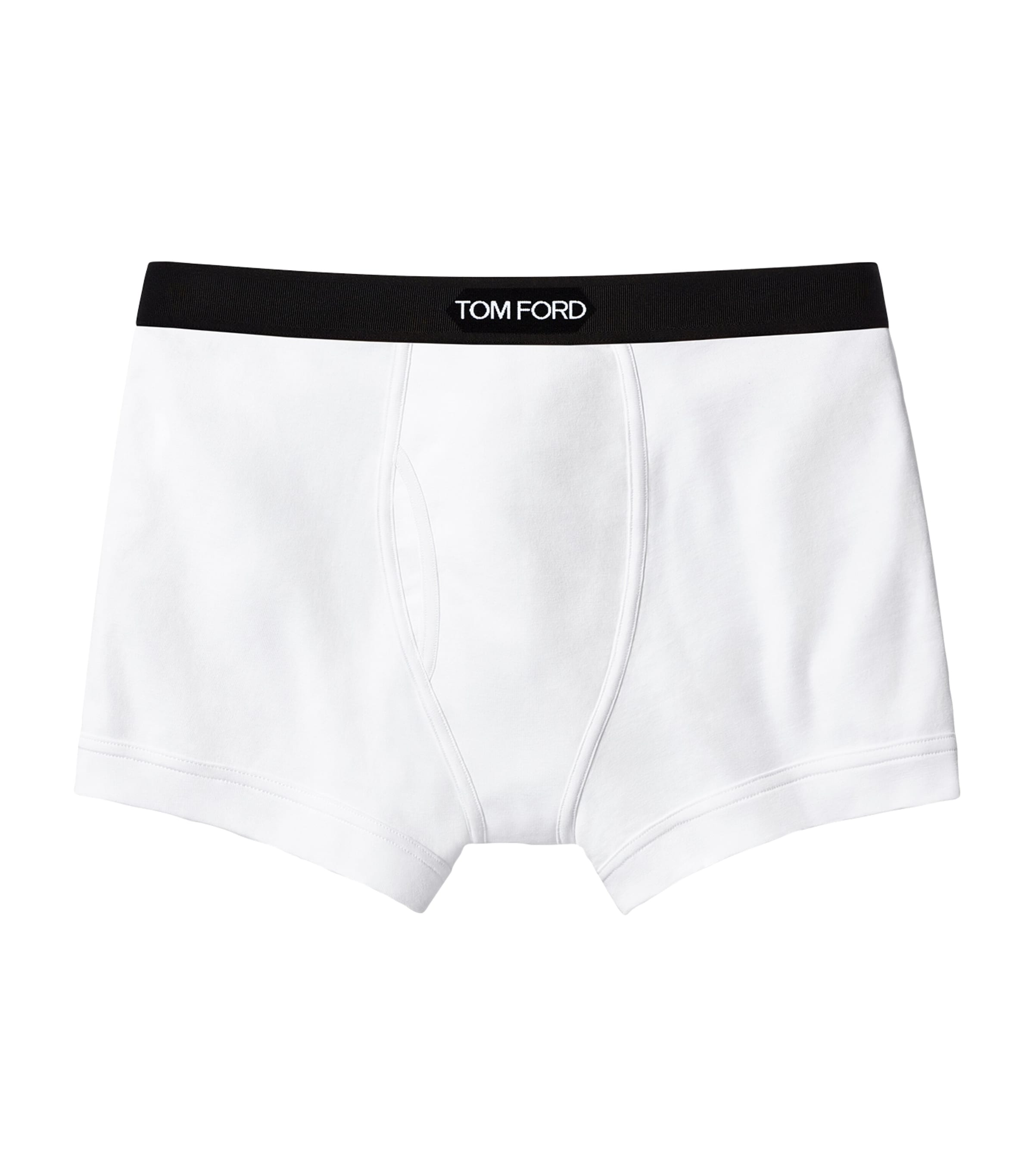 TOM FORD Mens Stretch-Cotton Logo Boxers
