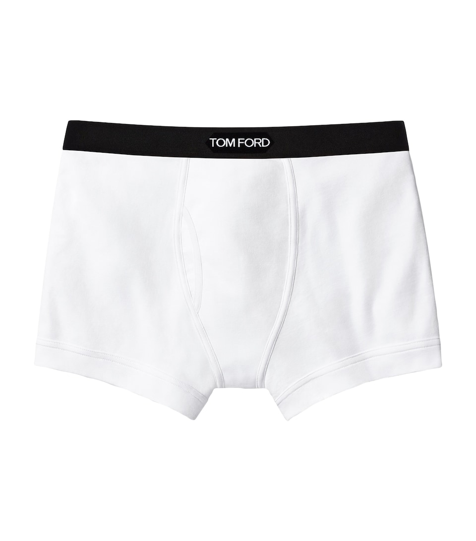 TOM FORD Mens Stretch-Cotton Logo Boxers